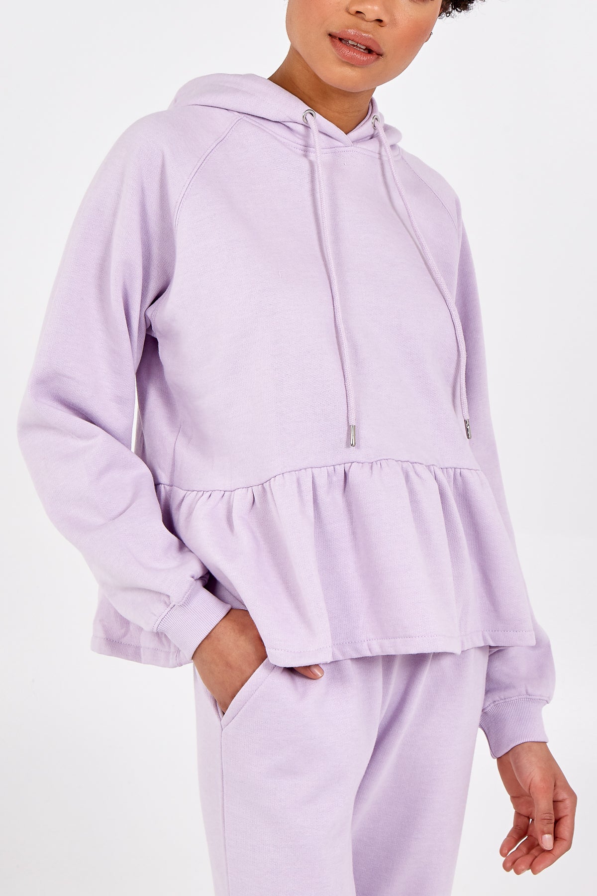 Peplum Hoodie & Loungewear Jogger Set