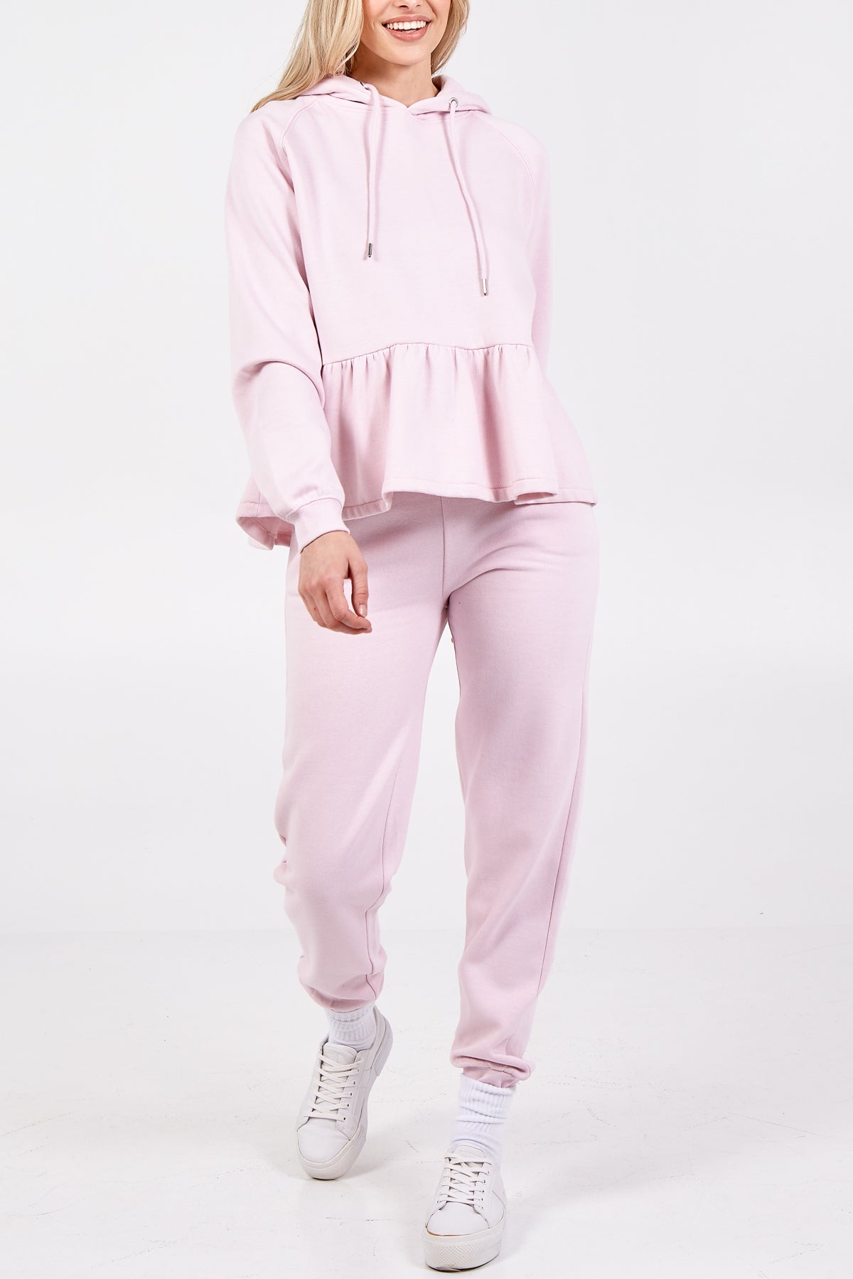 Peplum Hoodie & Loungewear Jogger Set