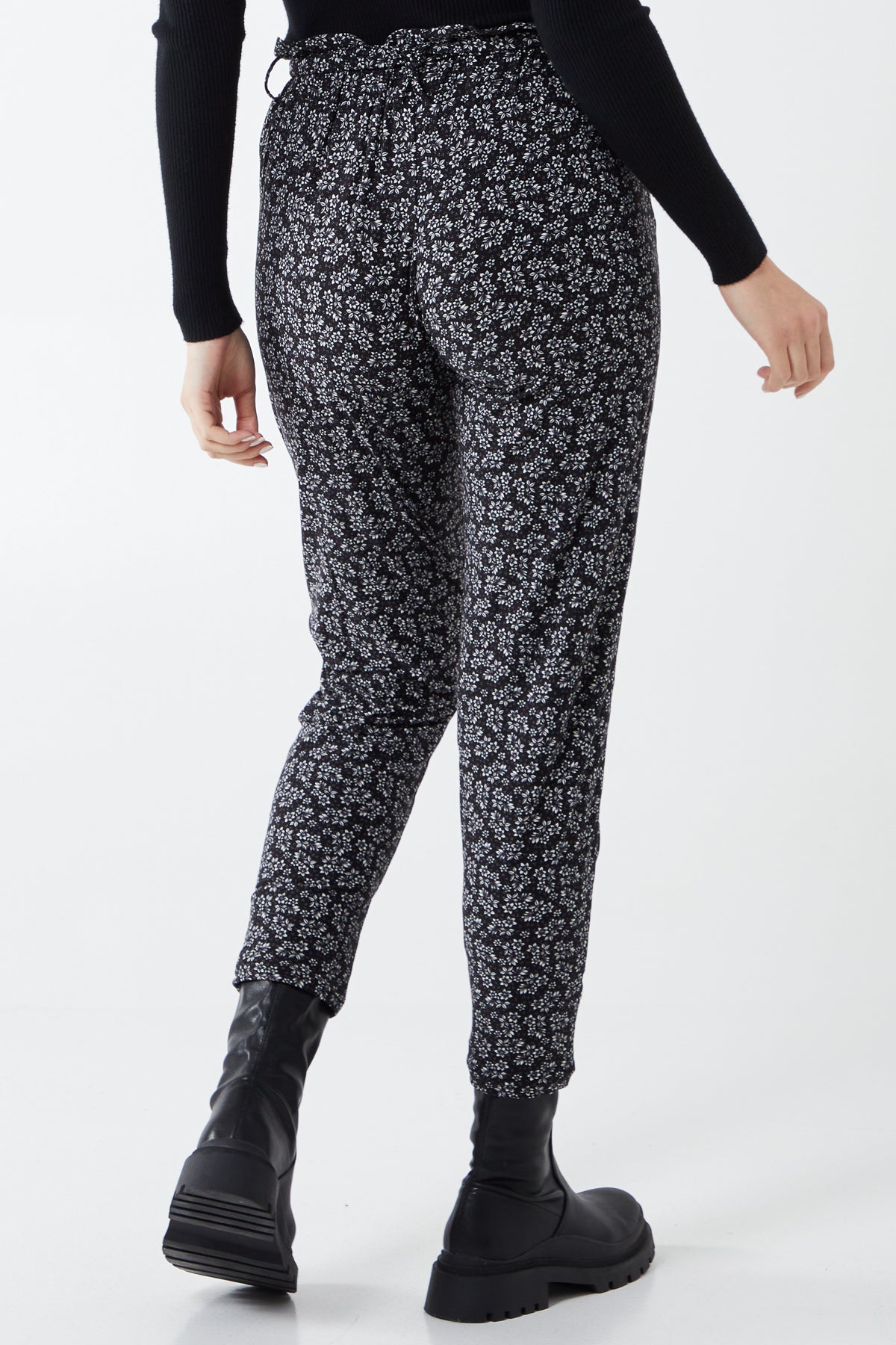 Alice Print Paperbag Waist Jogger