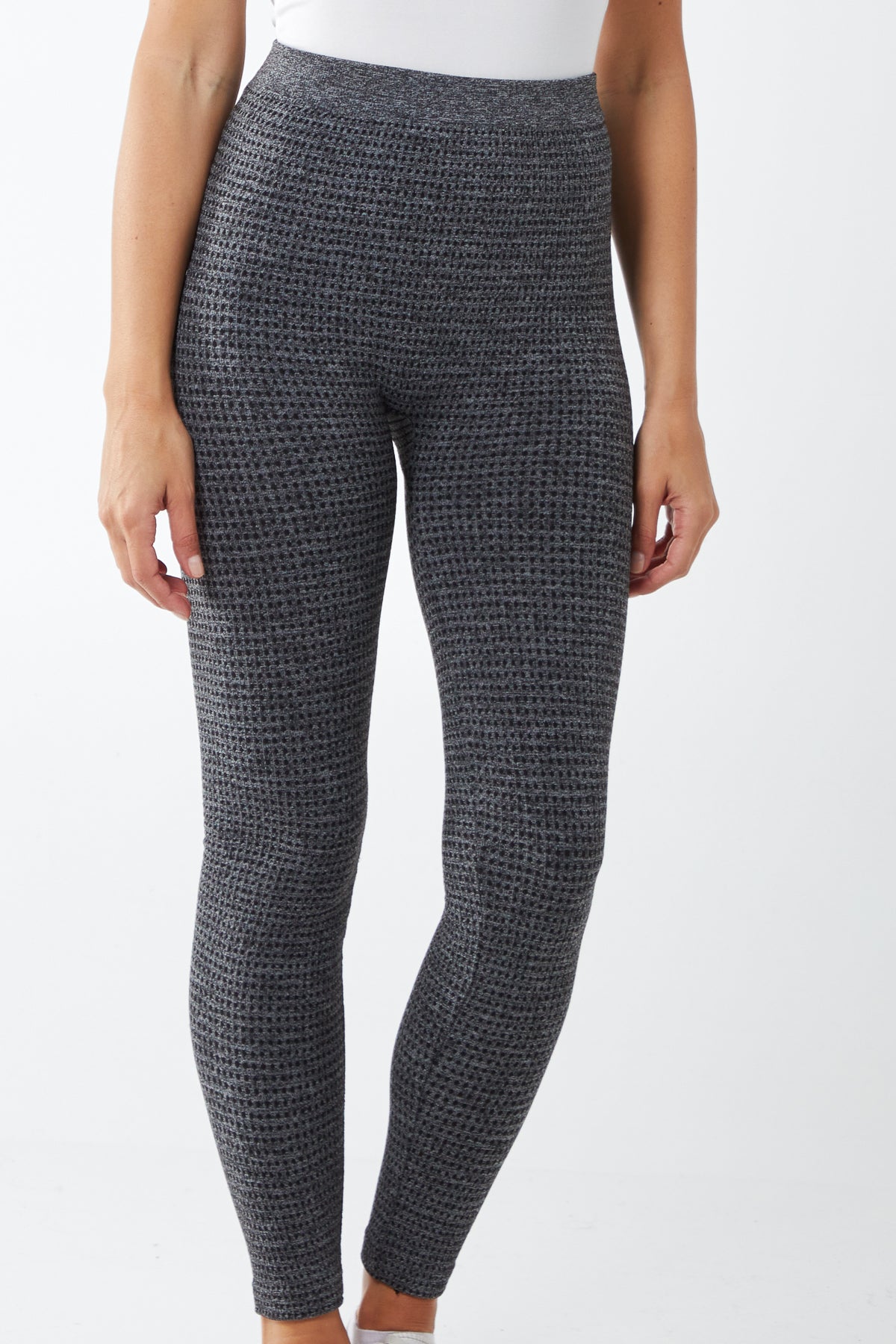 Jacquard Fleece Lined Leggings