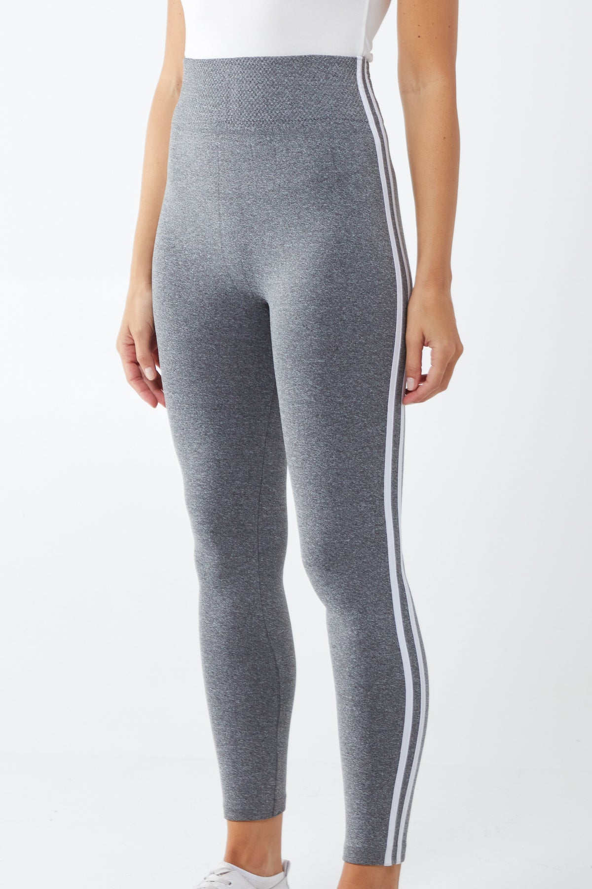 Two Side Stripe Fleece Lined Legging