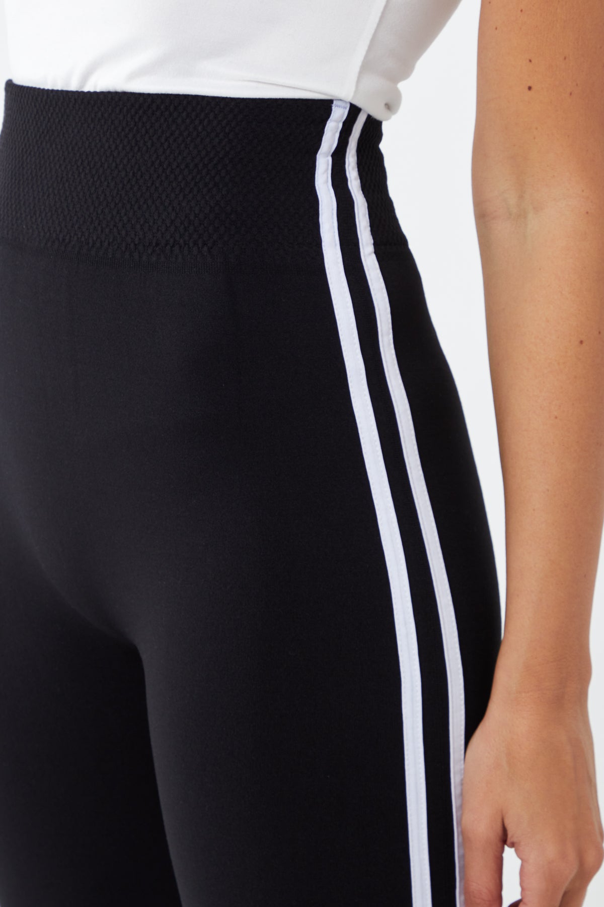 Two Side Stripe Fleece Lined Legging