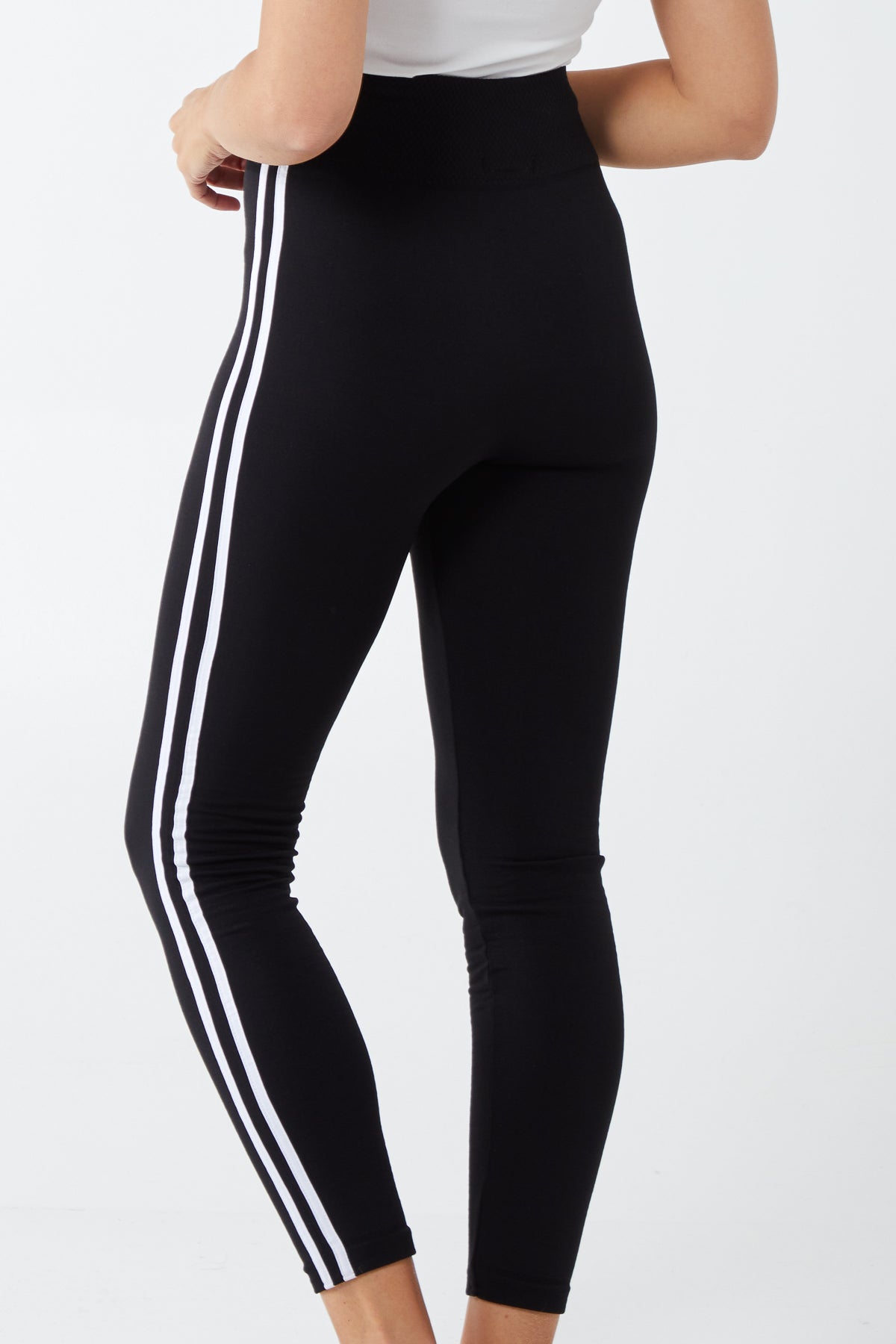 Two Side Stripe Fleece Lined Legging