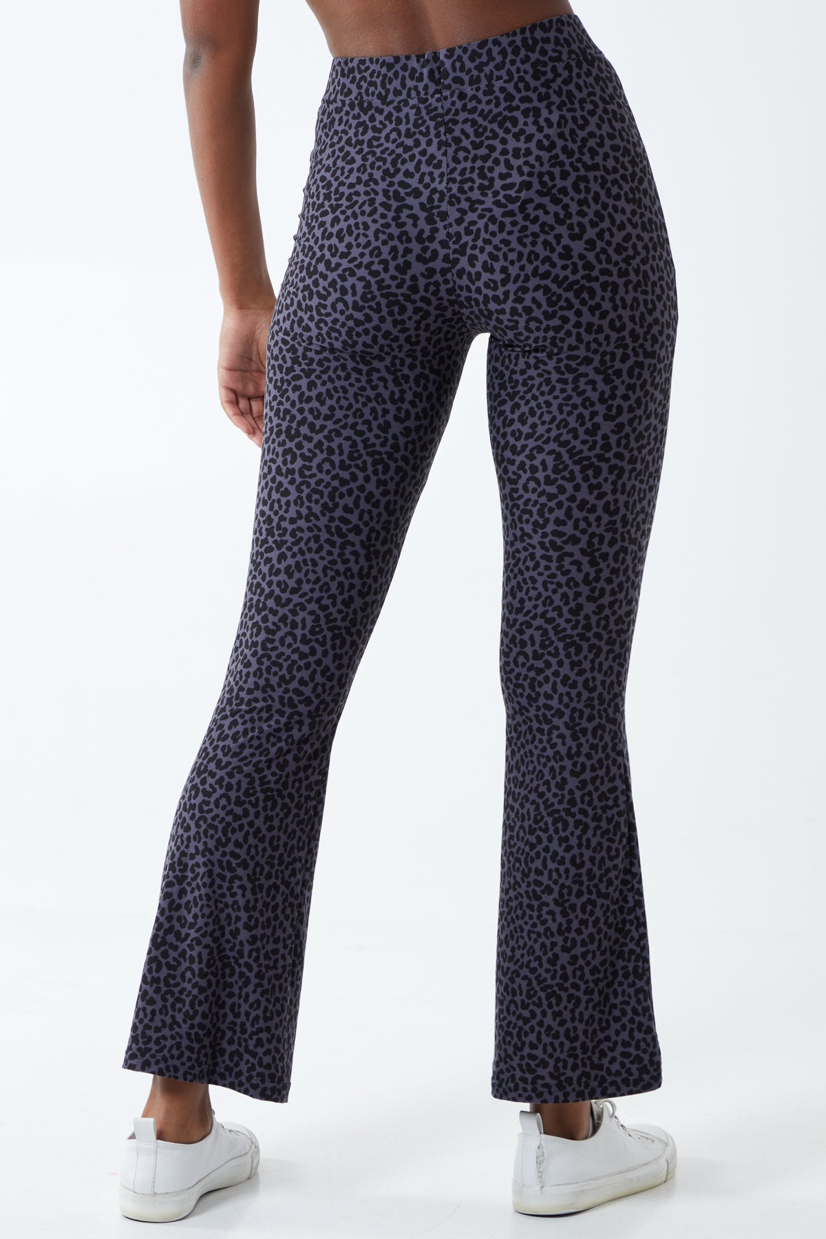 Leopard Print Soft Touch Flared Pant