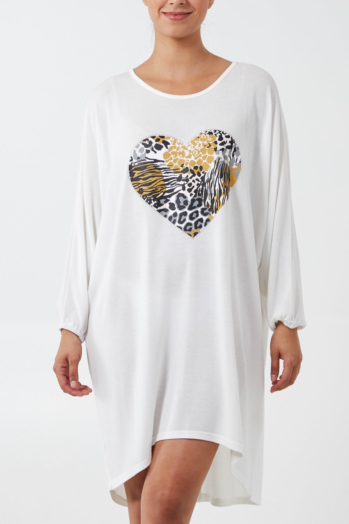 Animal Heart Tunic Top