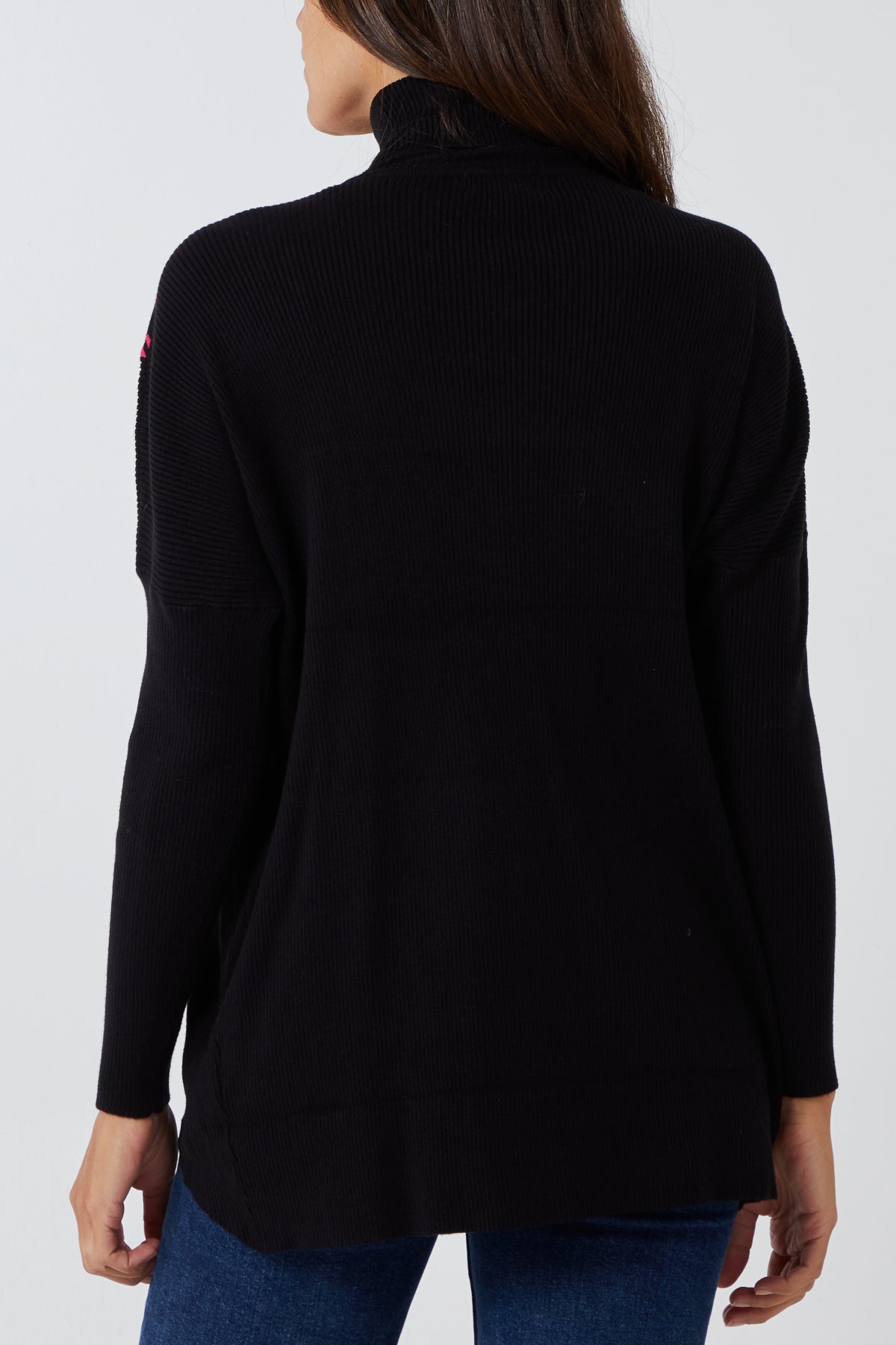 Dogstooth Pattern Block Jumper