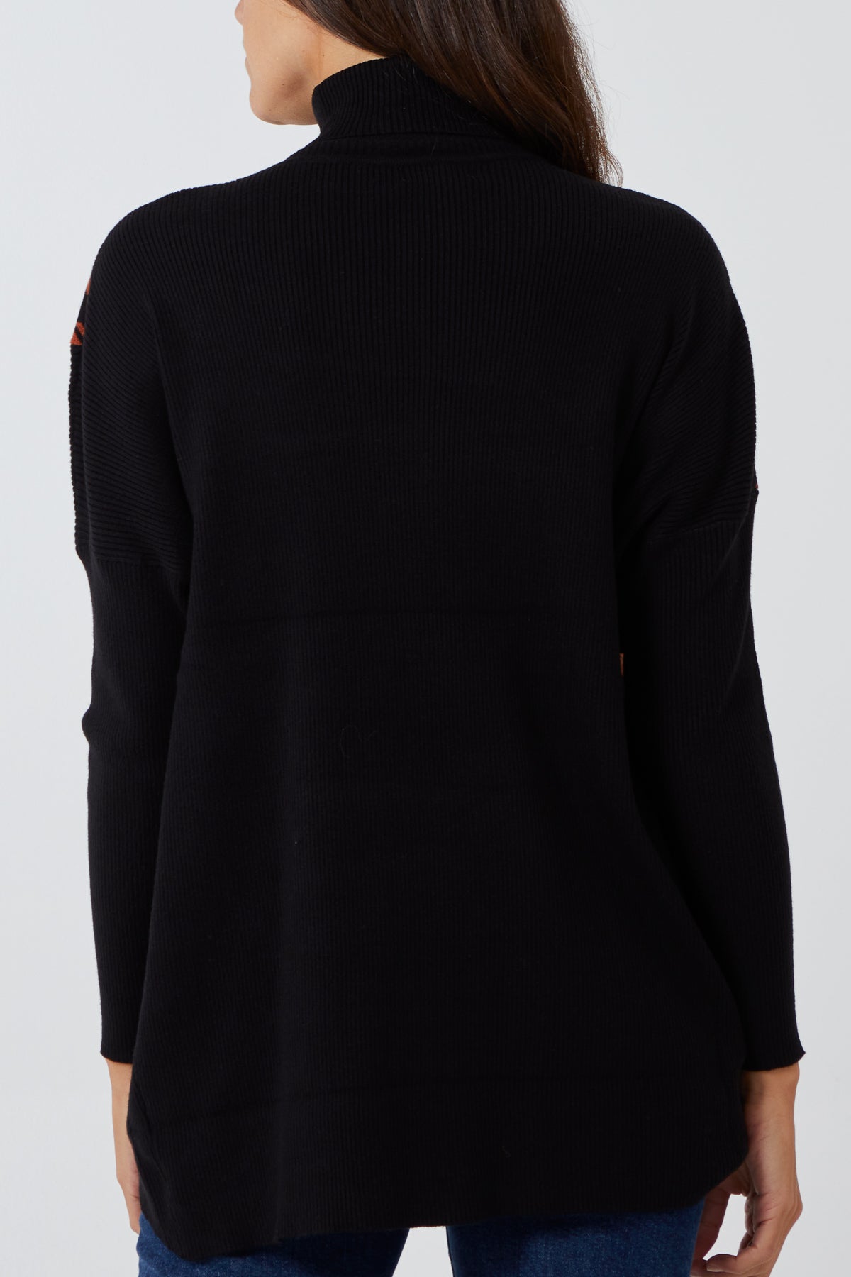 Dogstooth Pattern Block Jumper