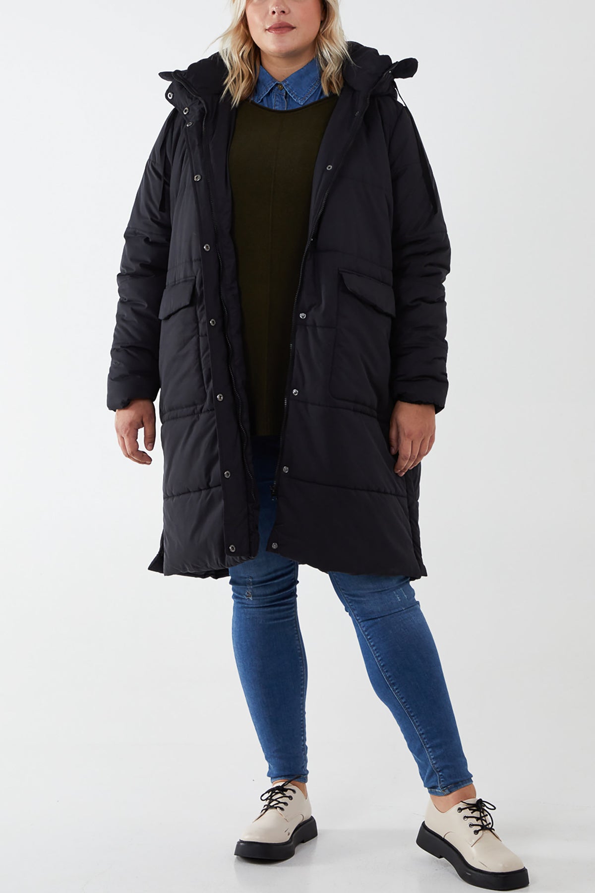 Curve Oversize Longline Puffer Duvet Coat