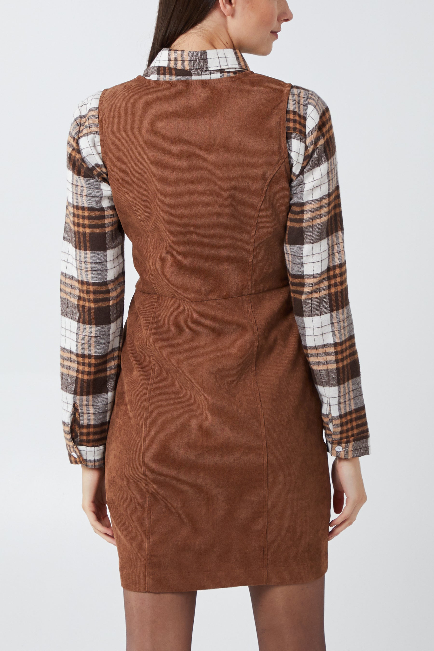 Zip Through Cord Dress