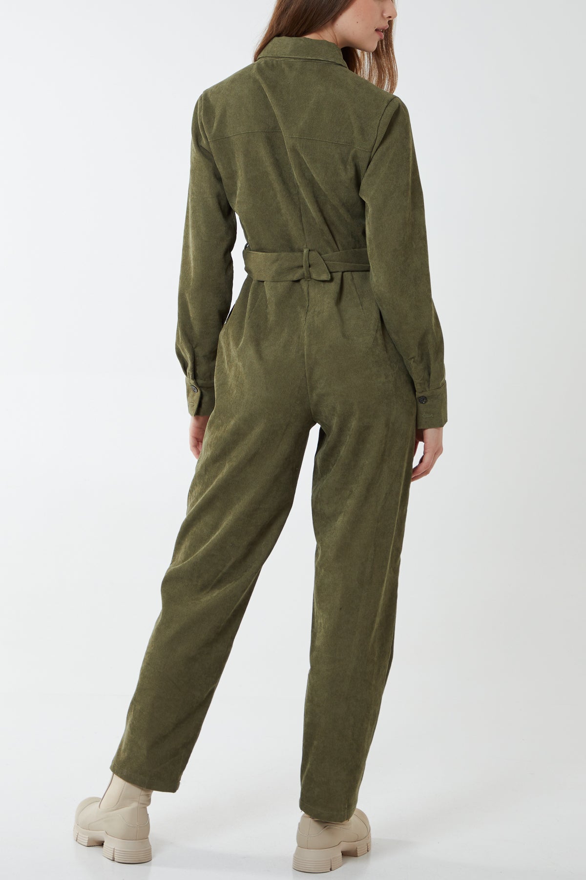 Belted Cord Boilersuit