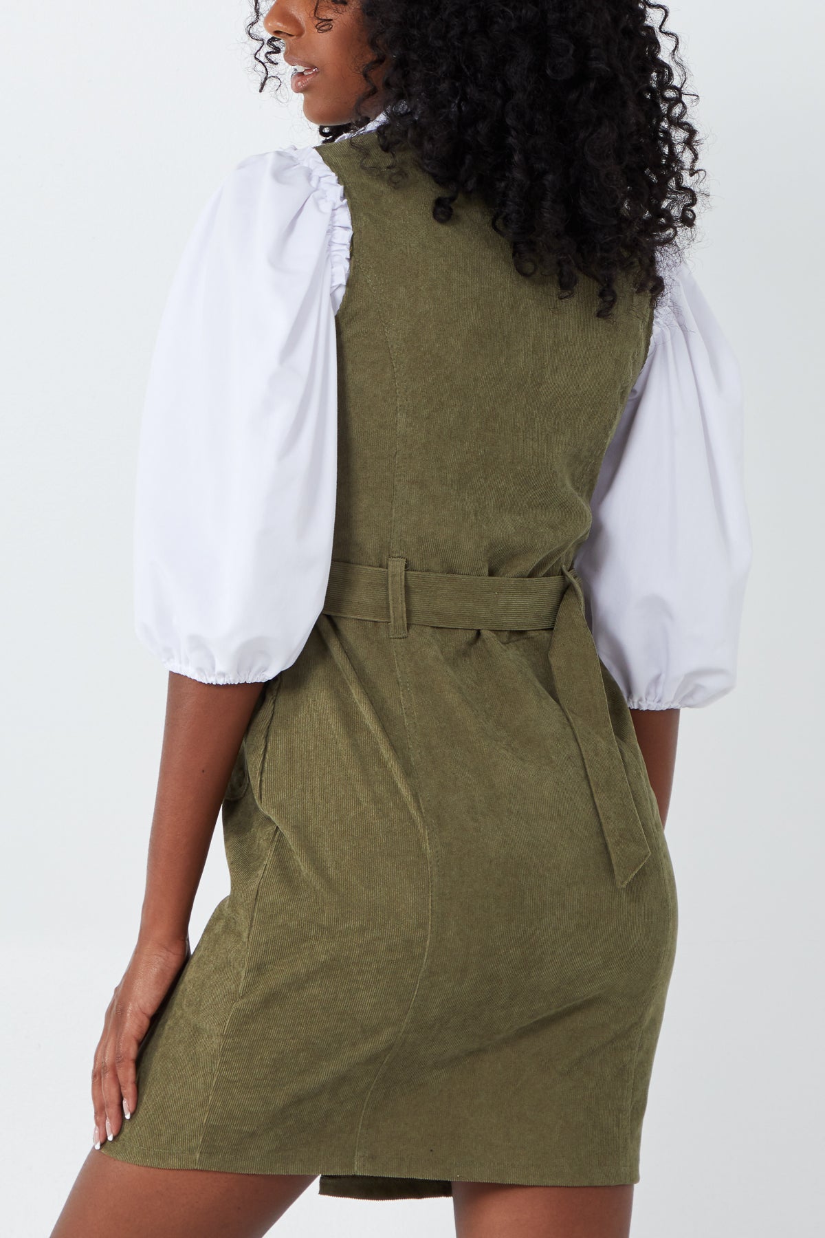 Front Zip Cord Mini Dress