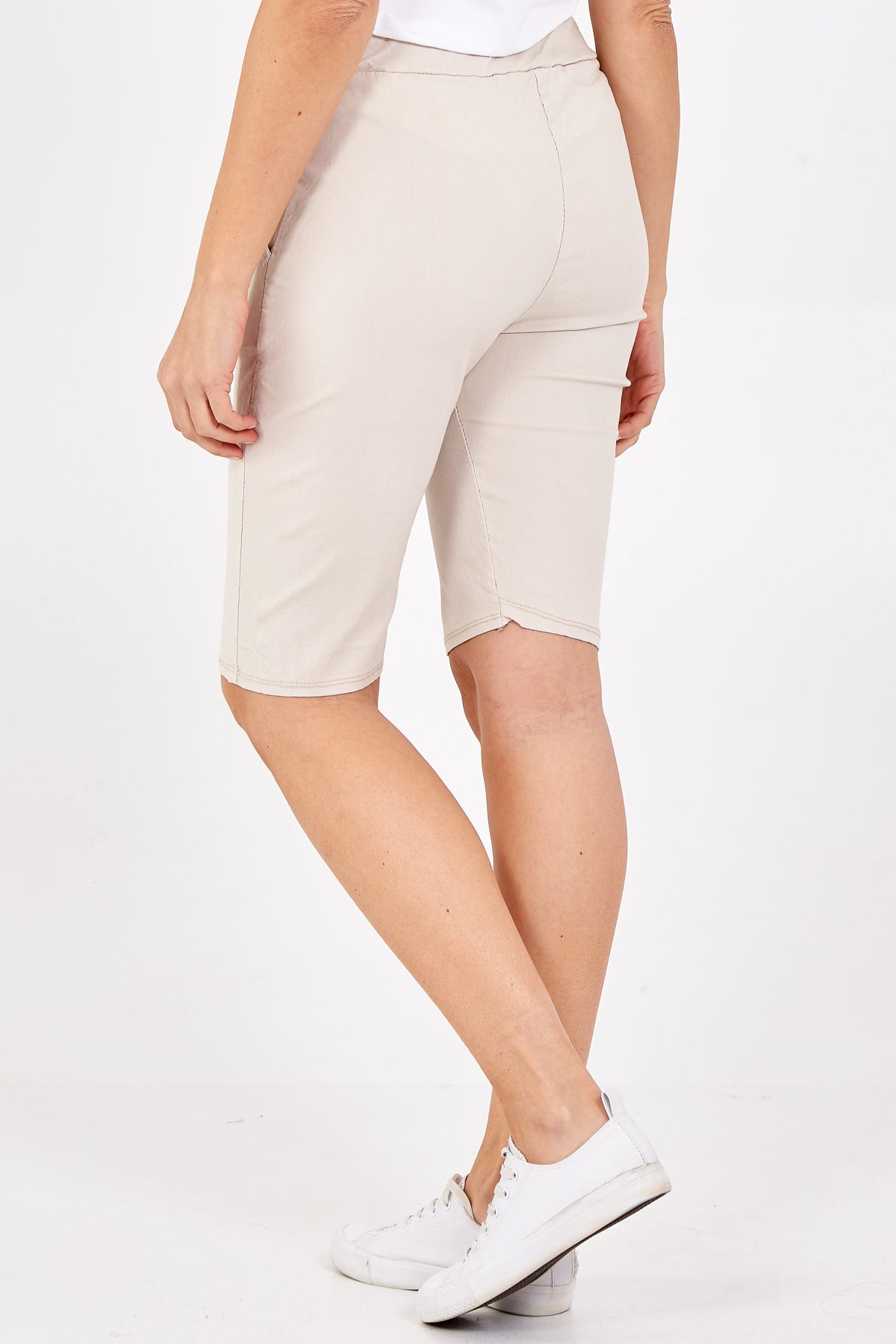 Magic Plain Drawstring Crushed Shorts