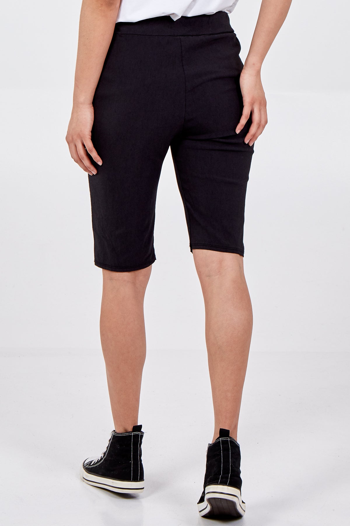 Magic Plain Drawstring Crushed Shorts