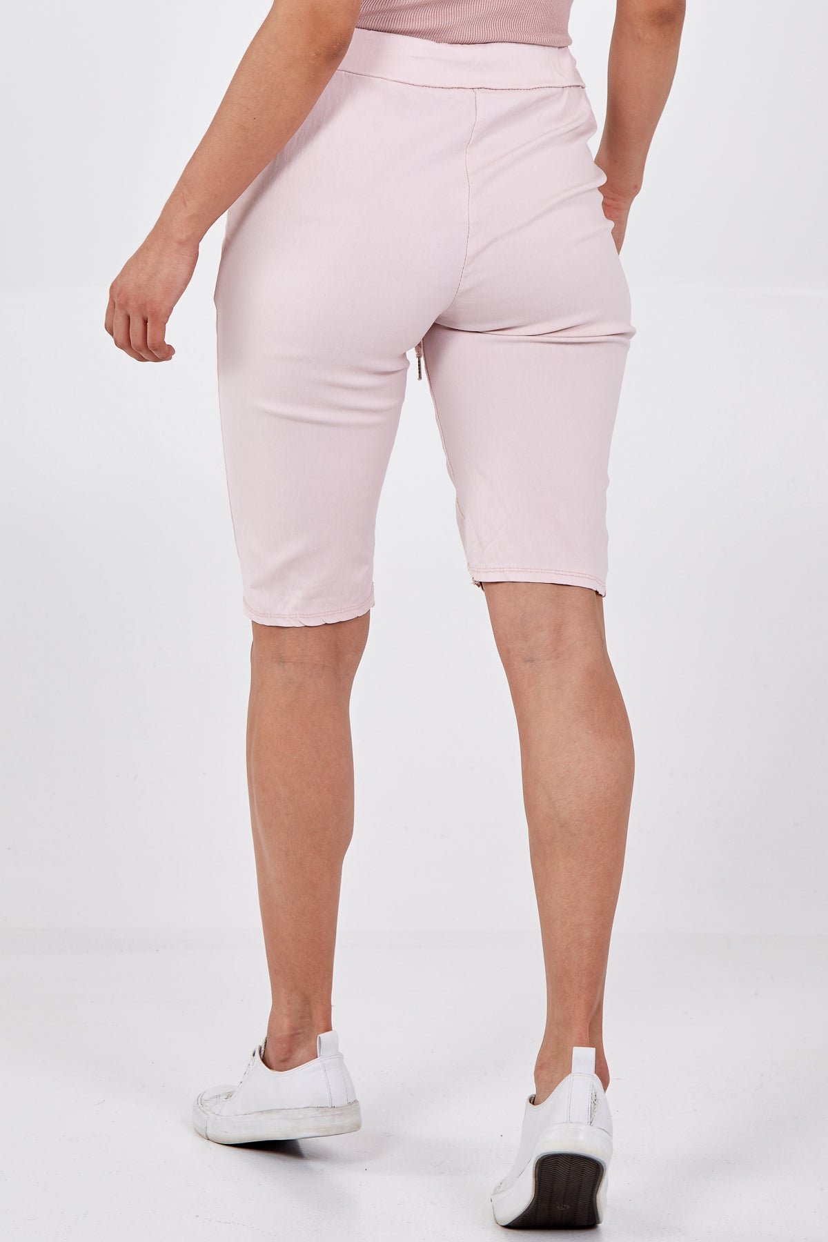 Magic Plain Drawstring Crushed Shorts