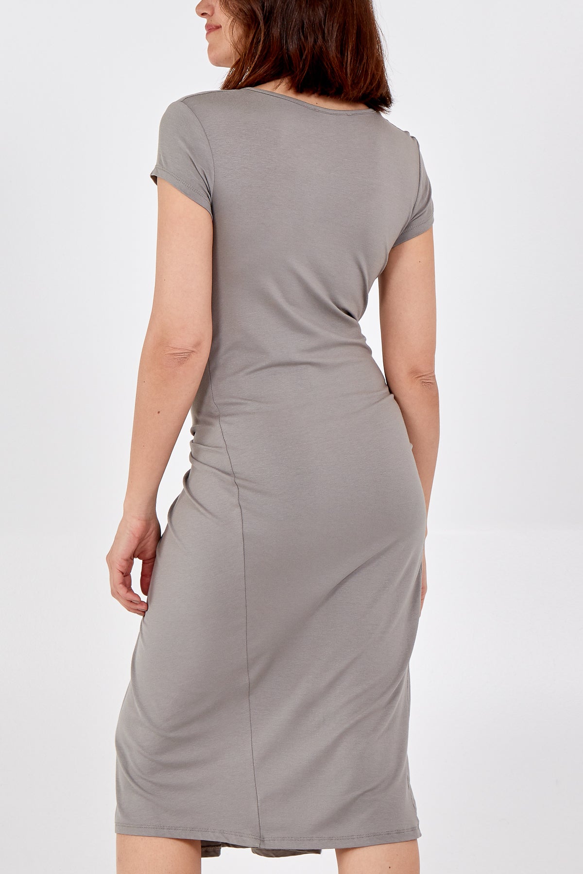 Cap Sleeve Plain Parachute Dress