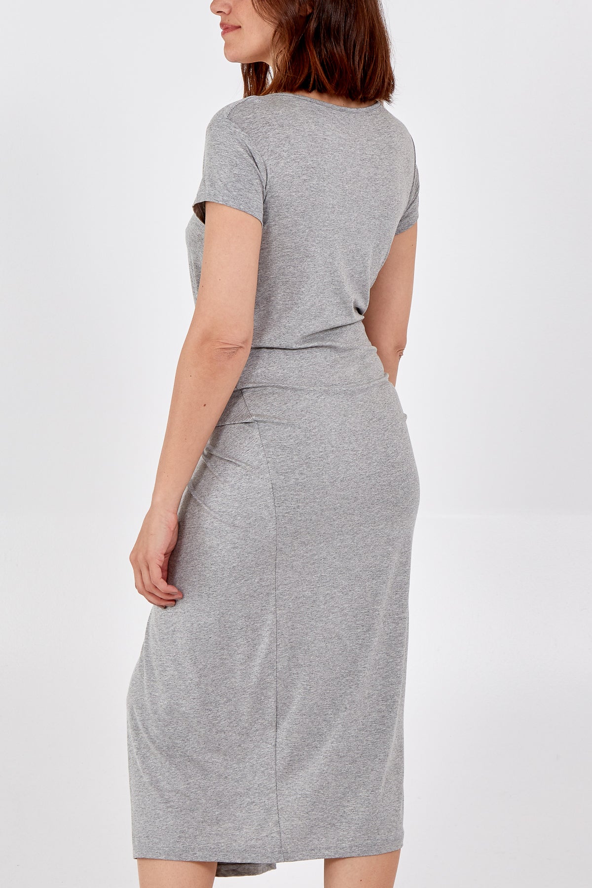 Cap Sleeve Plain Parachute Dress