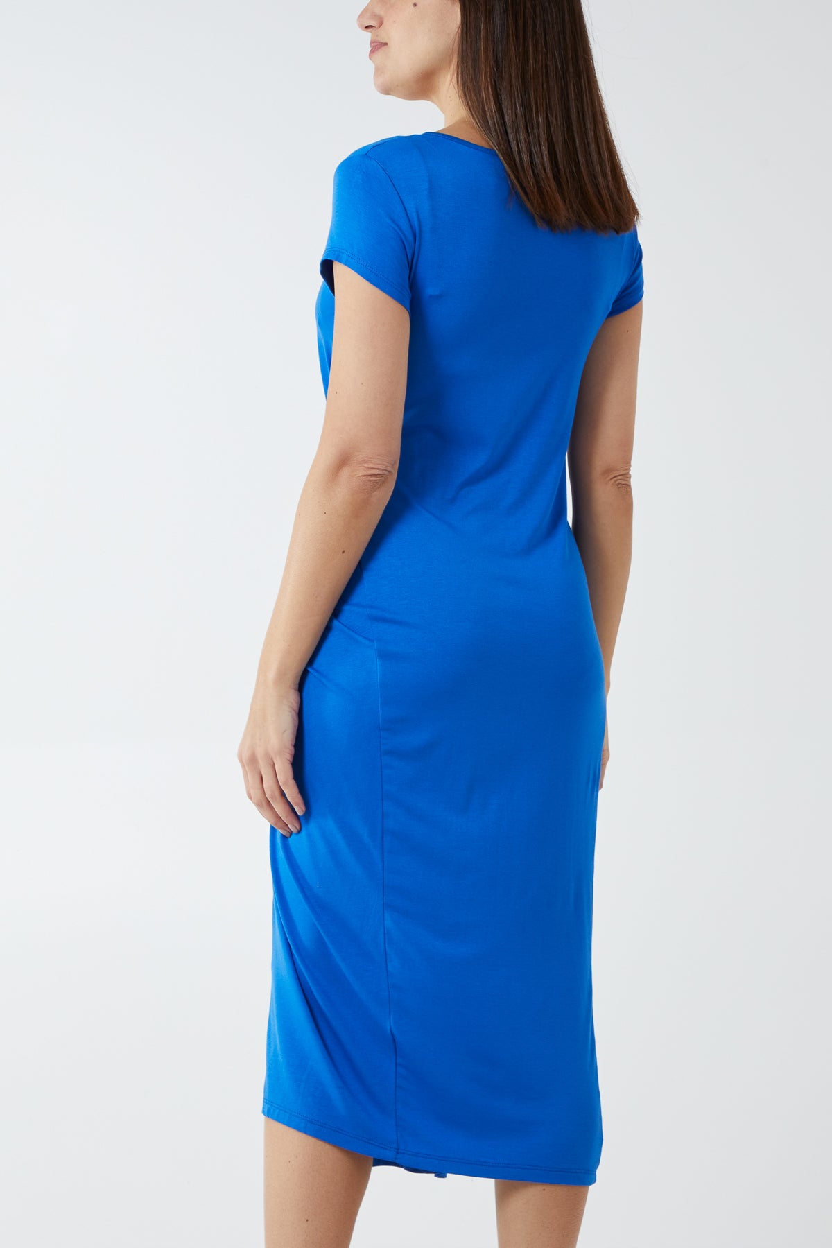 Cap Sleeve Plain Parachute Dress