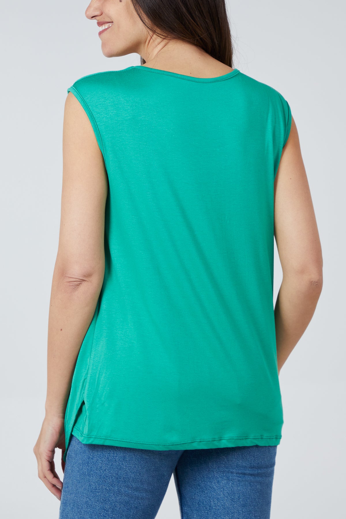 Cowl Neck Sleeveless Top