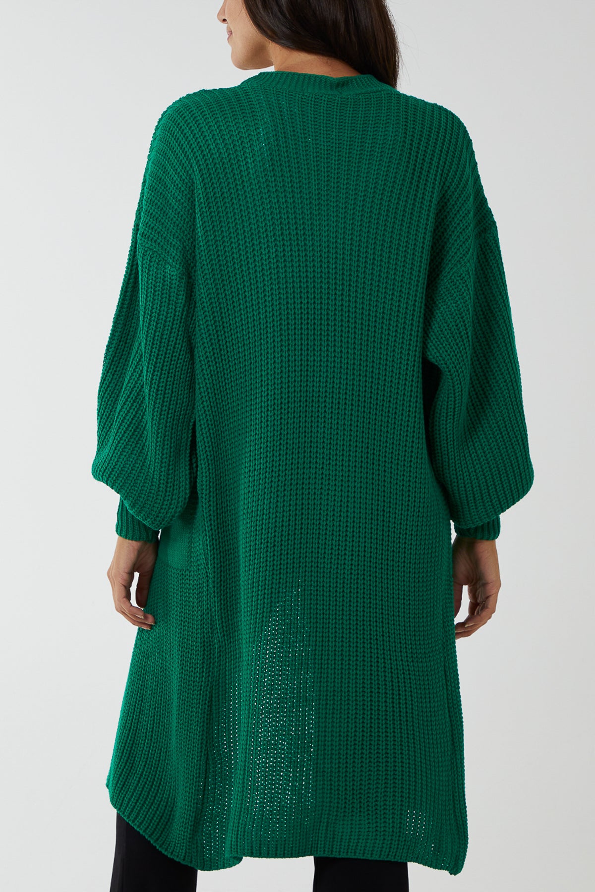 Edge To Edge Knitted Long Cardigan
