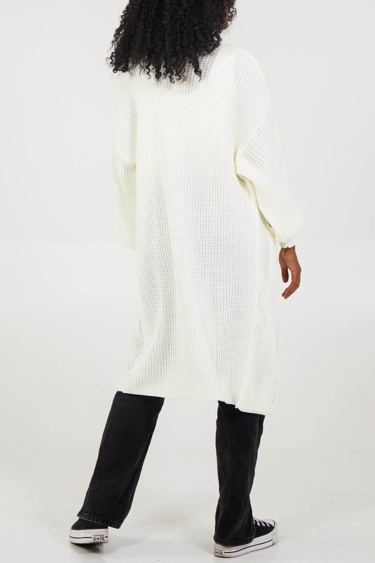 Edge To Edge Knitted Long Cardigan