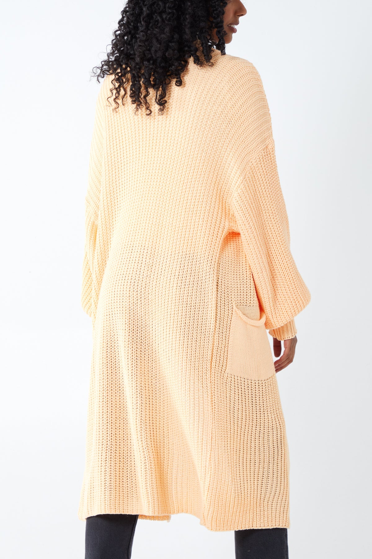 Edge To Edge Knitted Long Cardigan