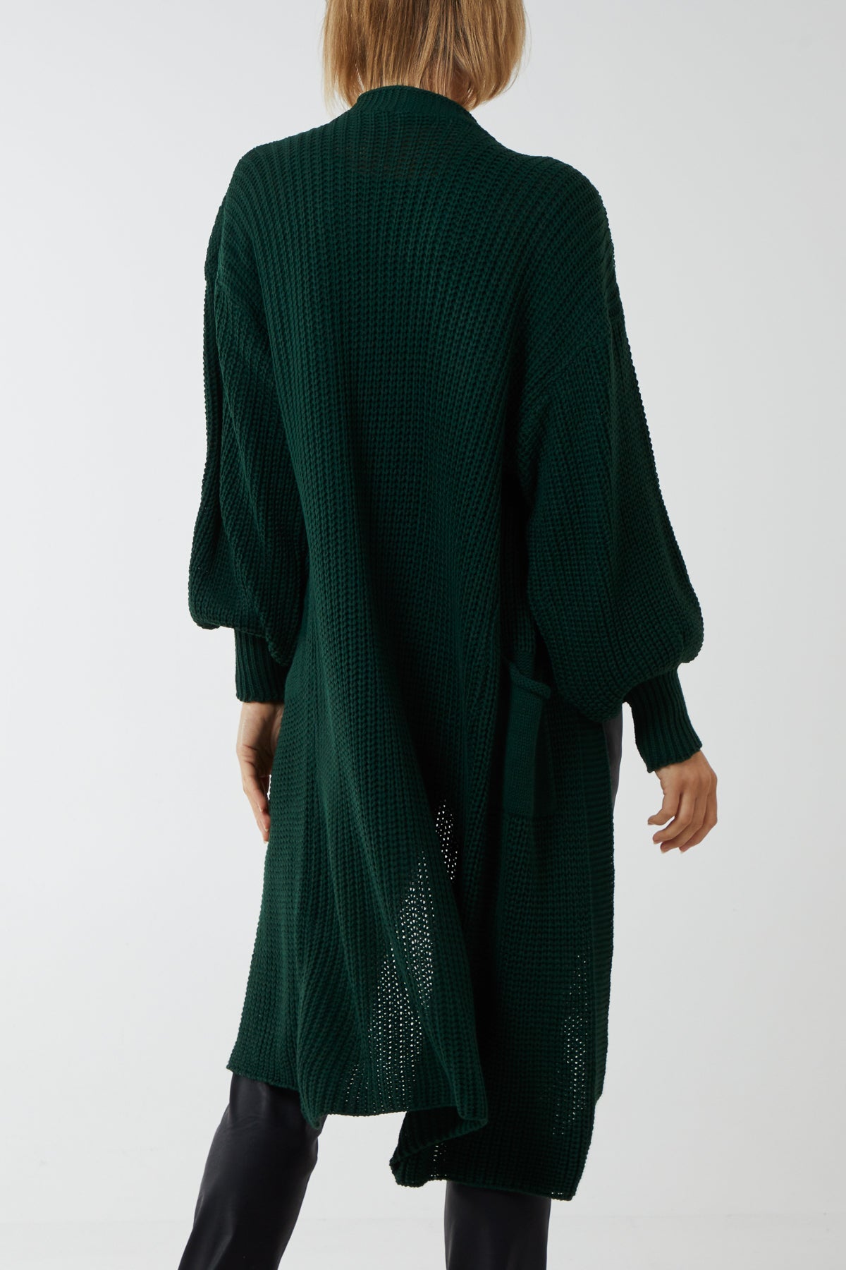 Edge To Edge Knitted Long Cardigan