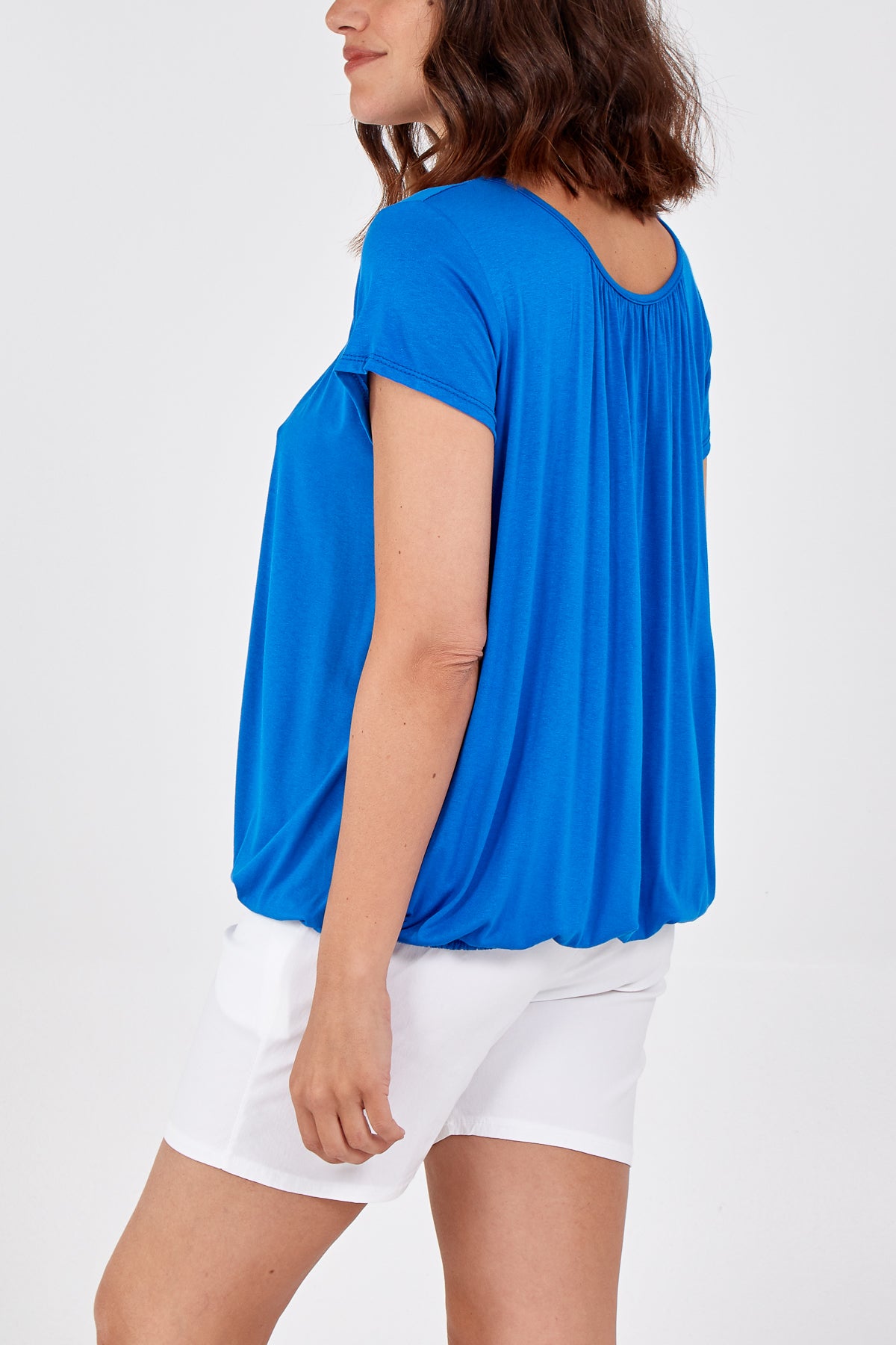 Scoop Neck Elastic Top