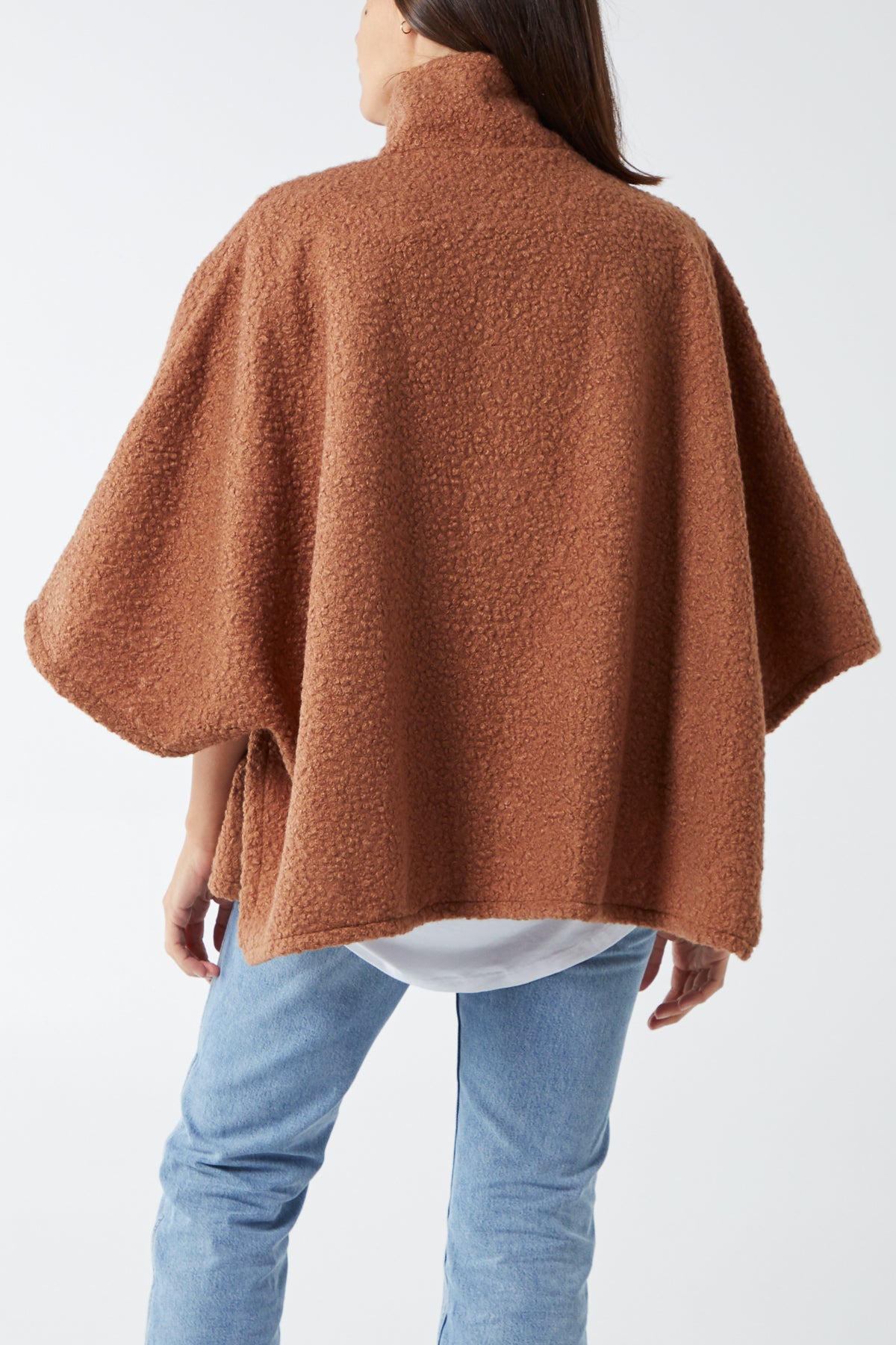Teddy Borg Turtle Neck Zip Cape