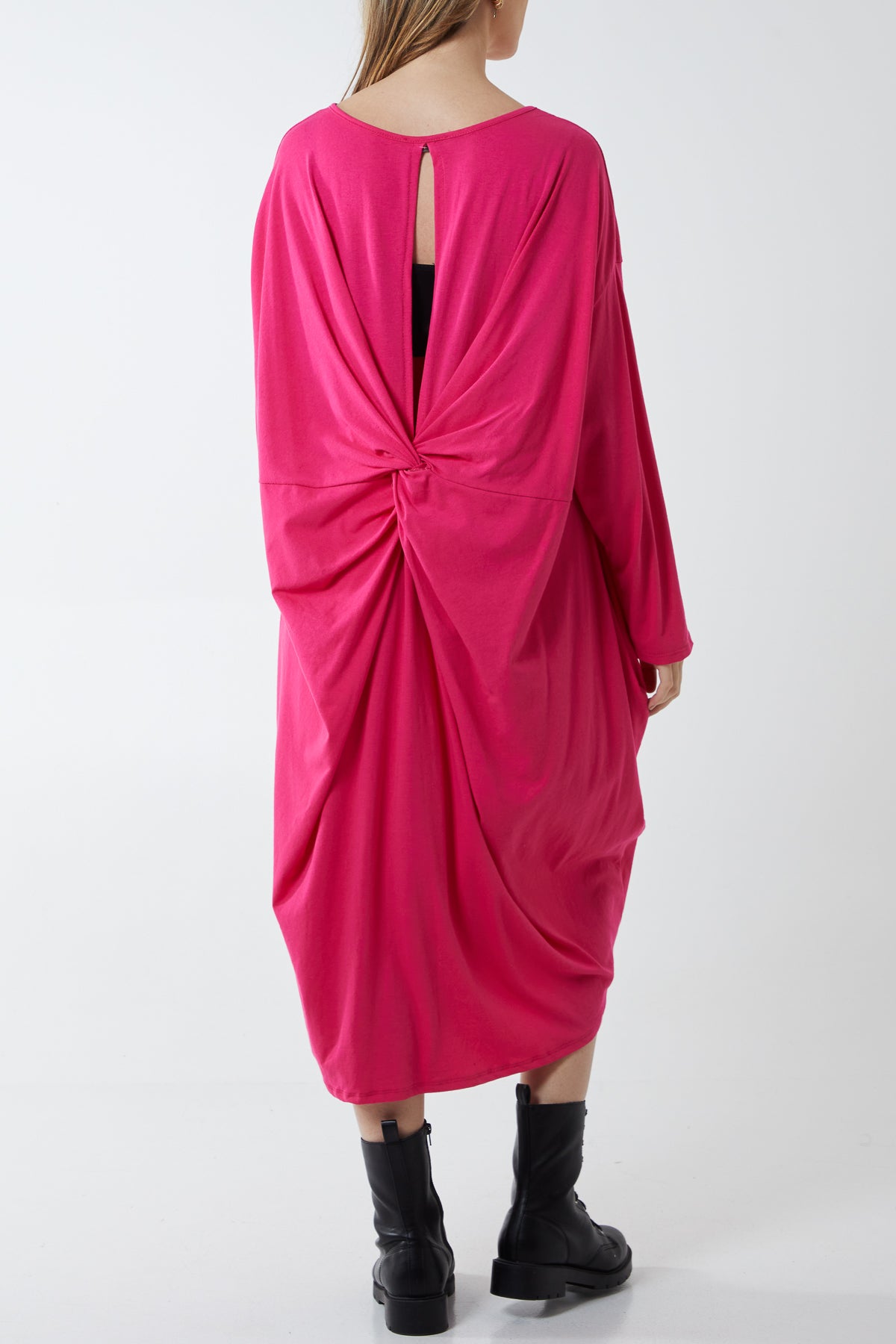 Twist Knot Jersey Midi Dress