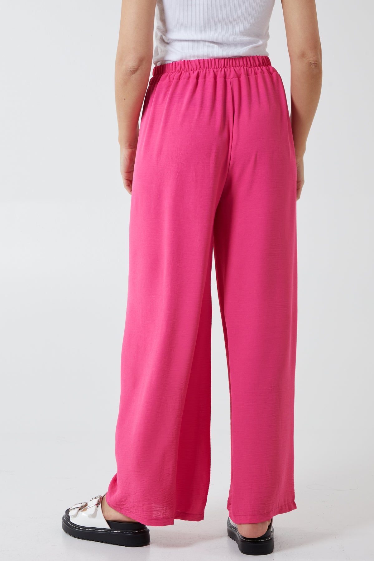 Drawstring Viscose Crepe Trouser