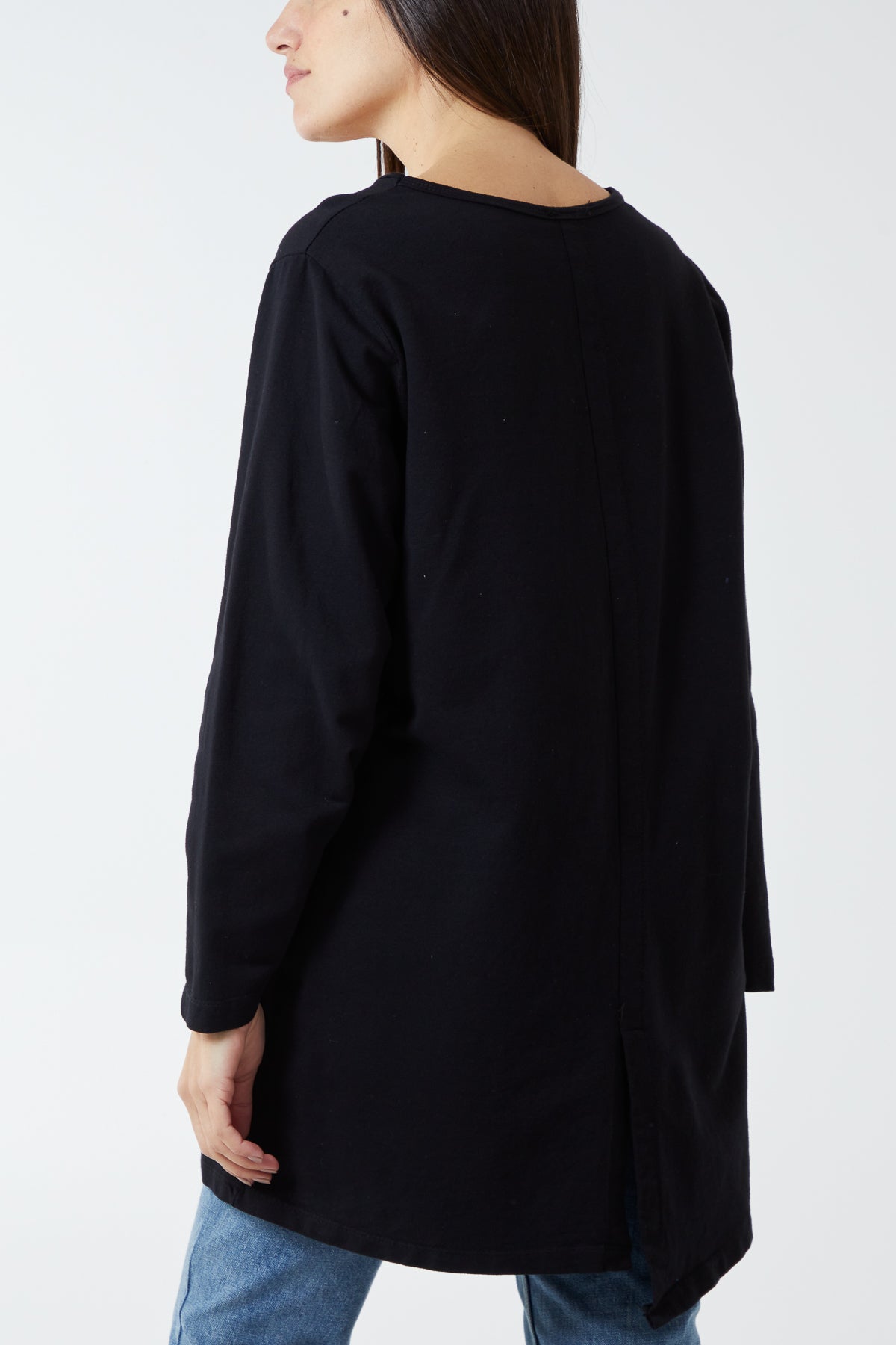 Button Front Sweat Cardigan