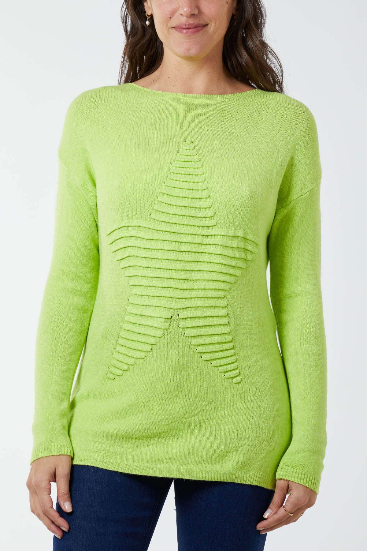 Ribbed Star Jumper