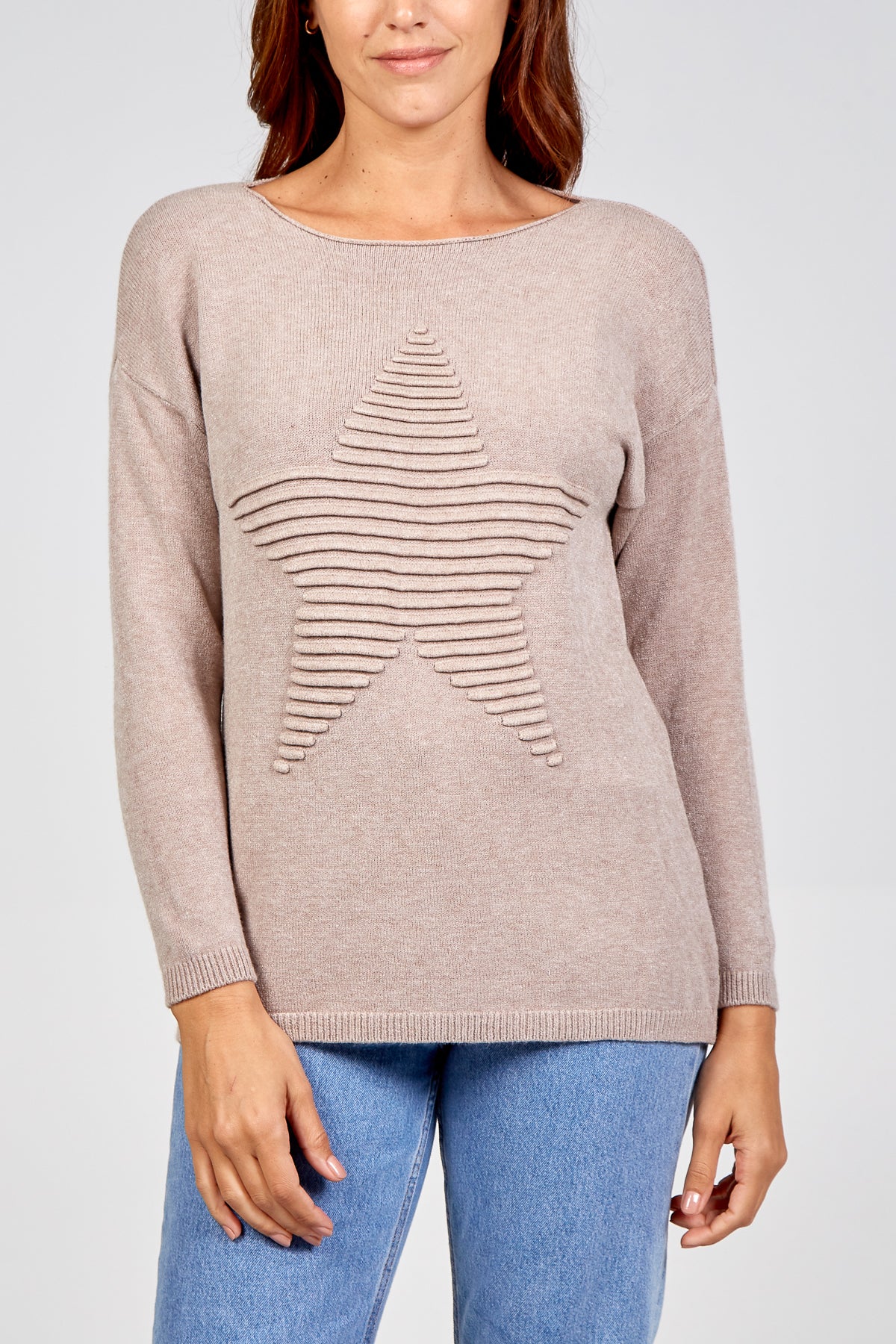 Ribbed Star Jumper