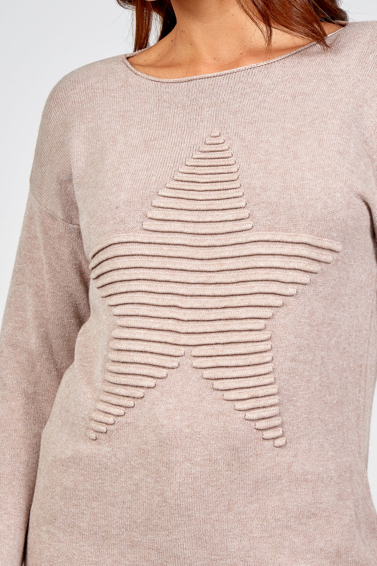 Ribbed Star Jumper