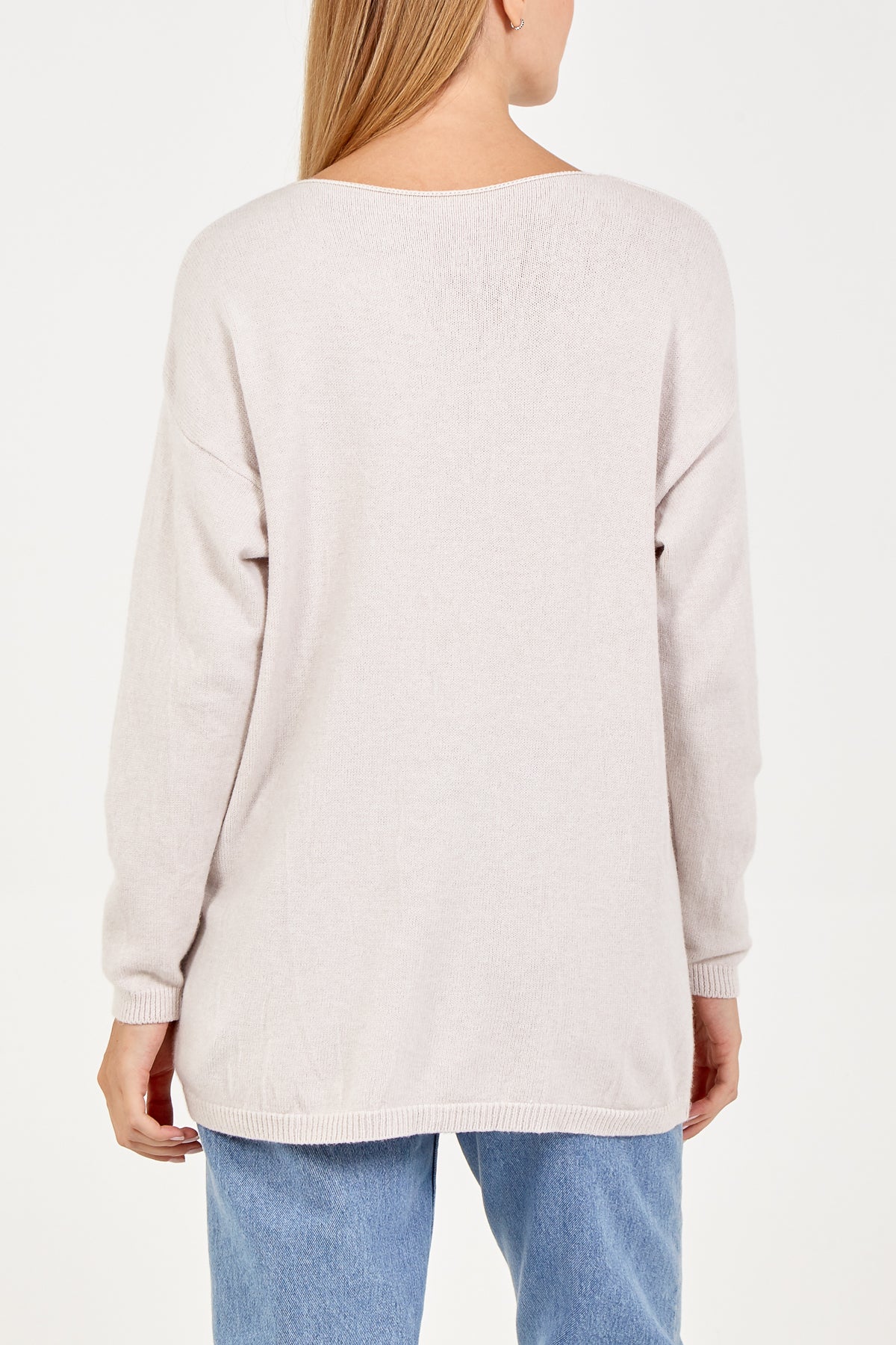 Ribbed Star Jumper