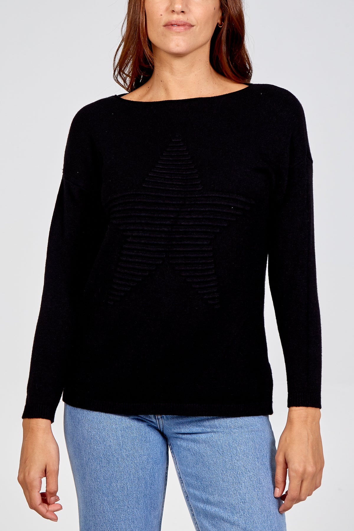 Ribbed Star Jumper