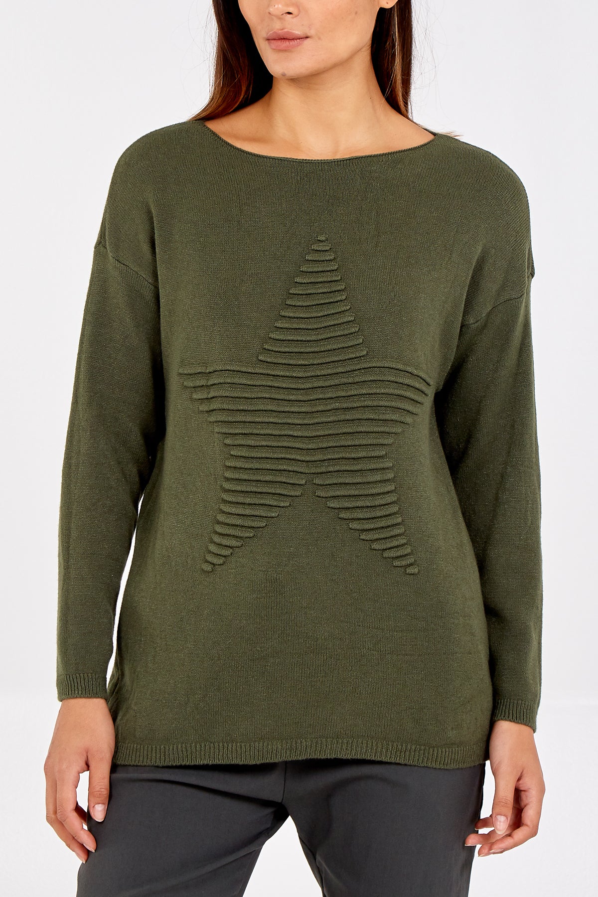 Ribbed Star Jumper