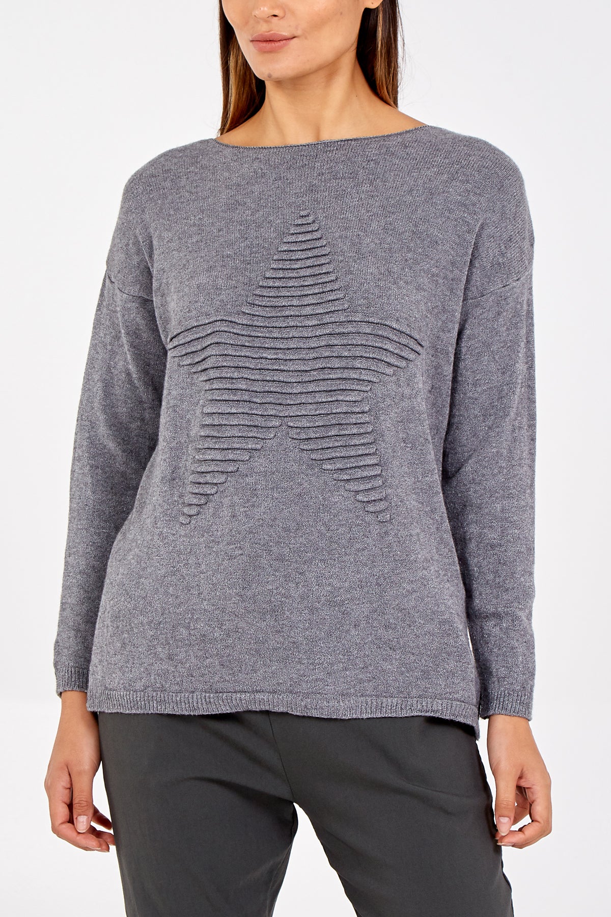 Ribbed Star Jumper
