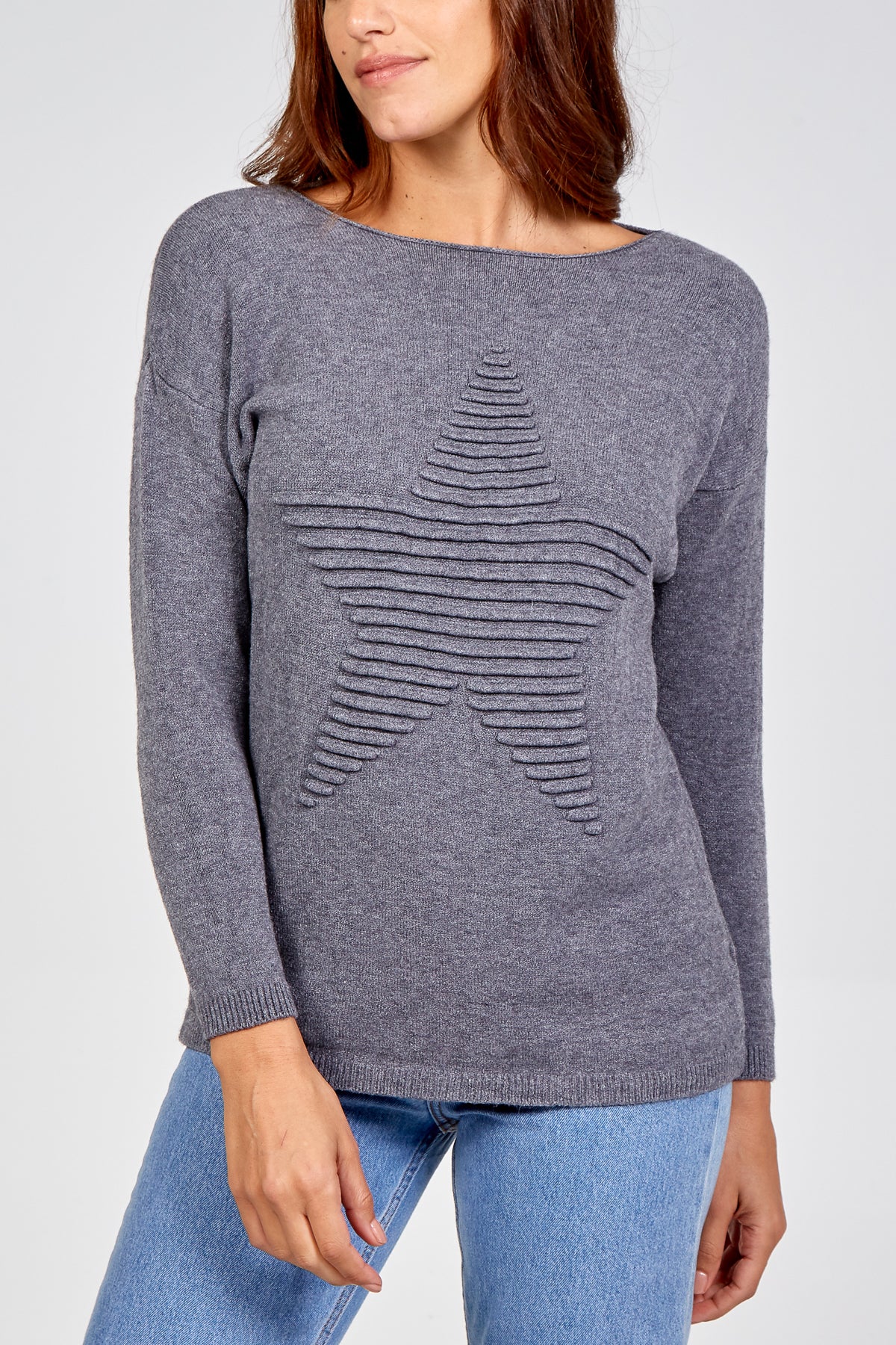 Ribbed Star Jumper