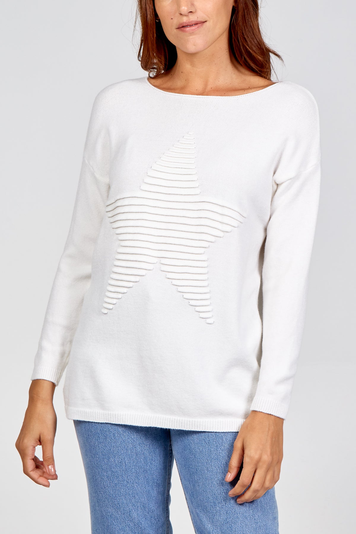 Ribbed Star Jumper