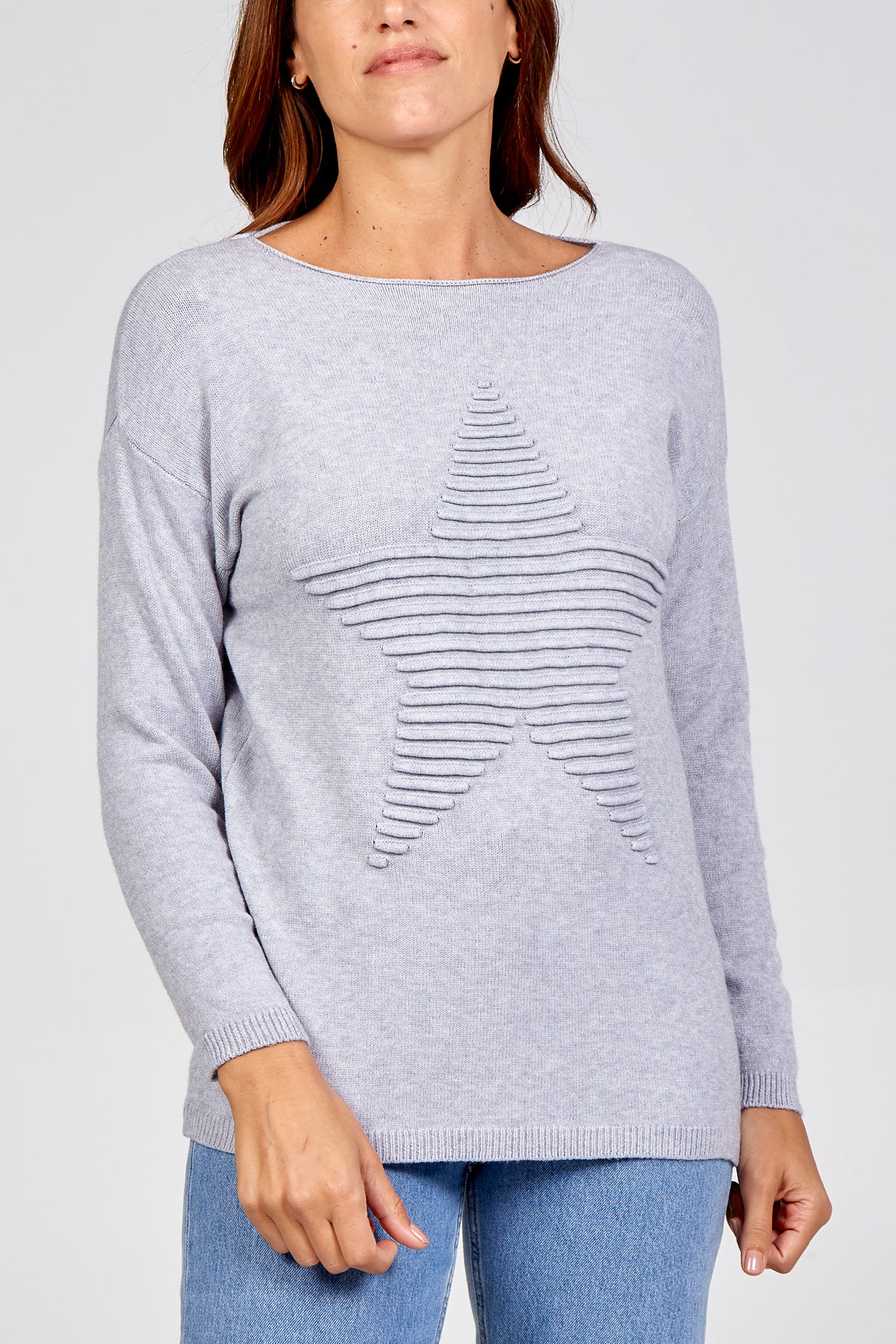 Ribbed Star Jumper