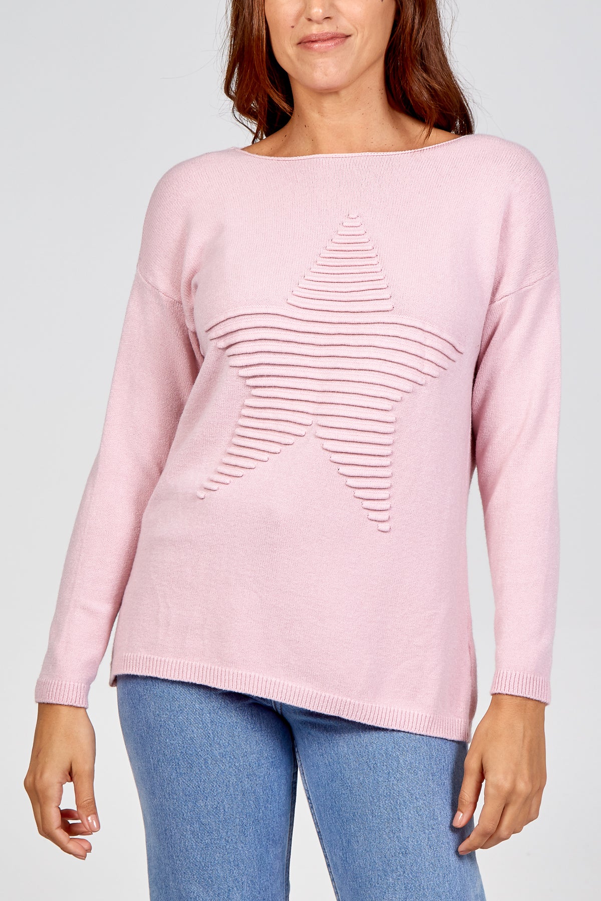 Ribbed Star Jumper
