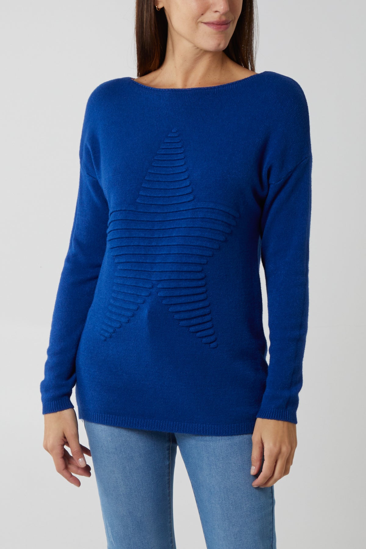 Ribbed Star Jumper
