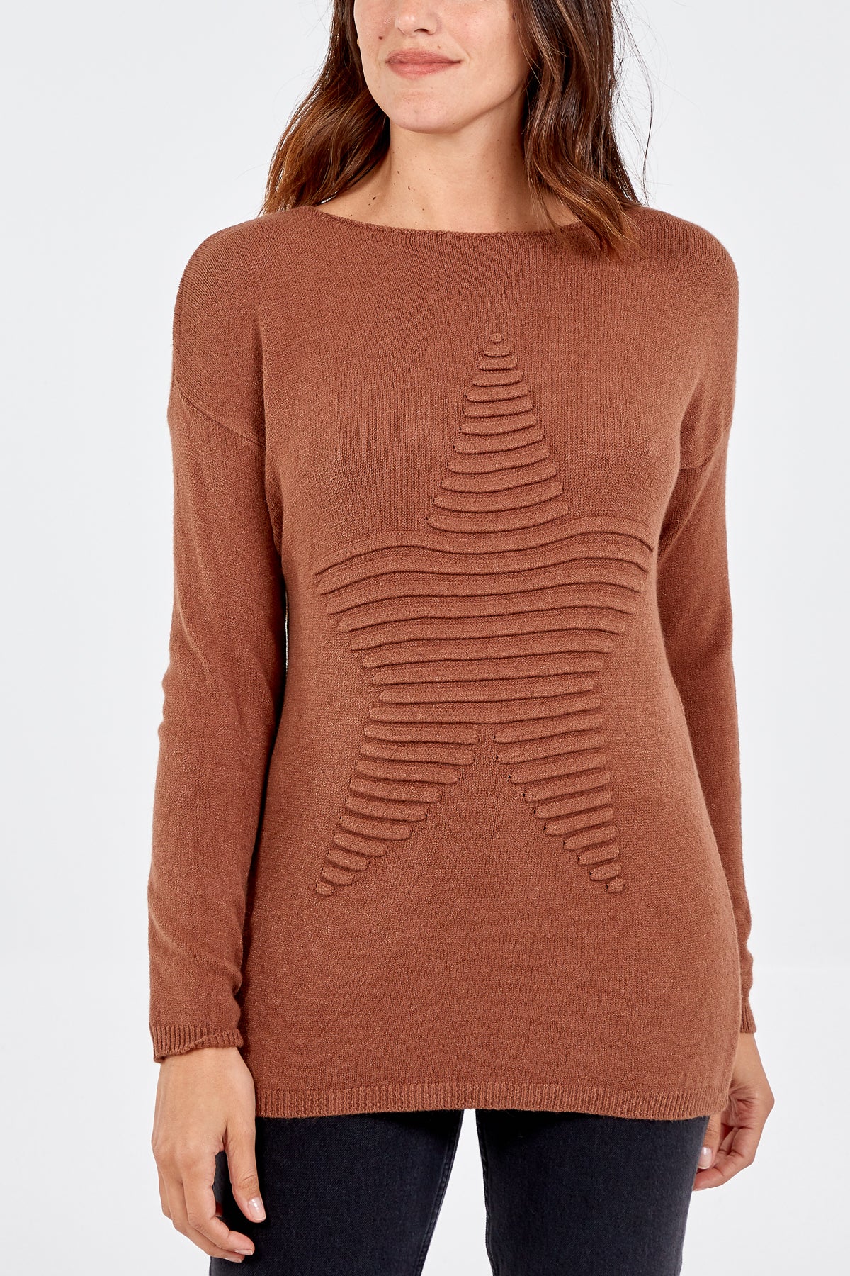 Ribbed Star Jumper
