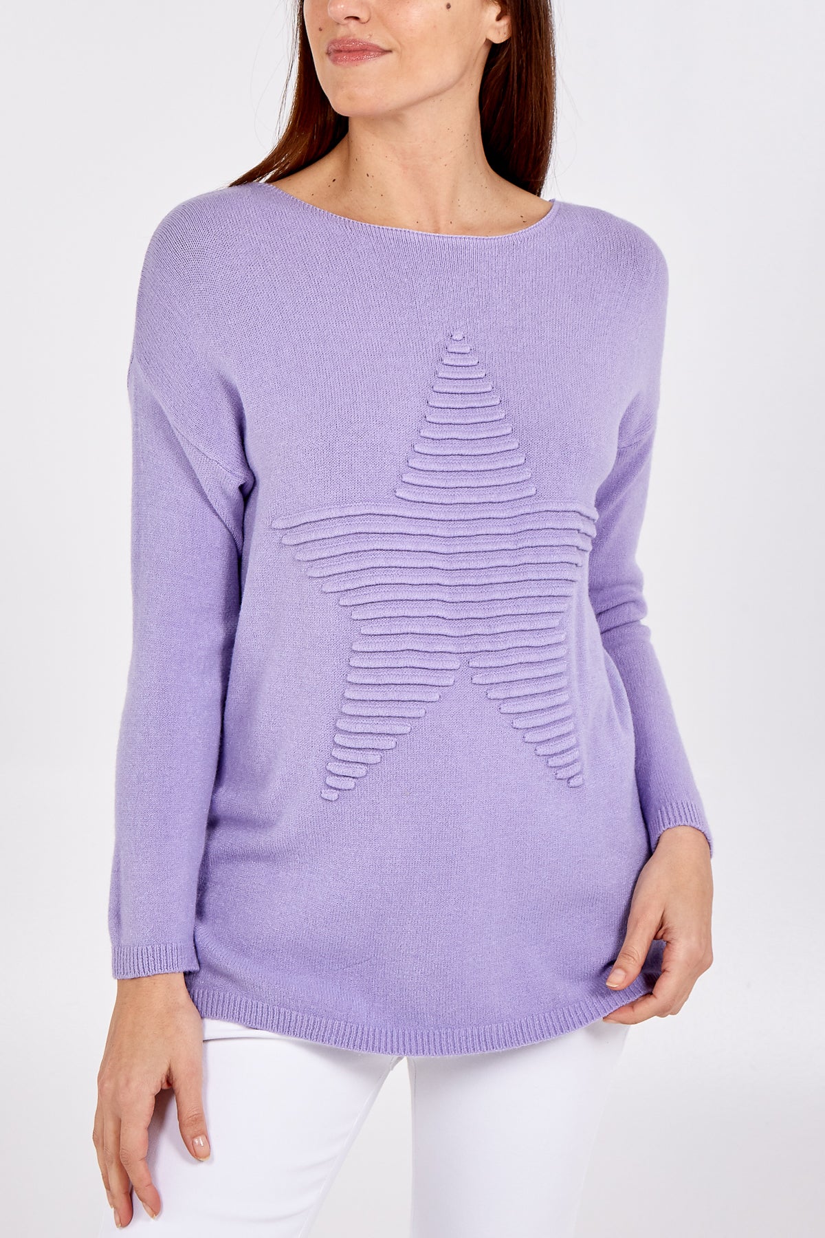 Ribbed Star Jumper