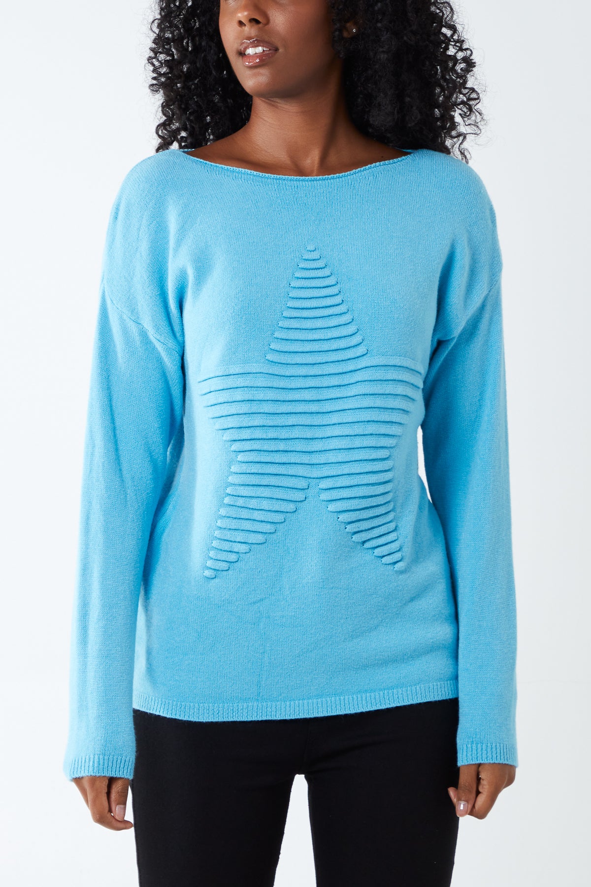Ribbed Star Jumper