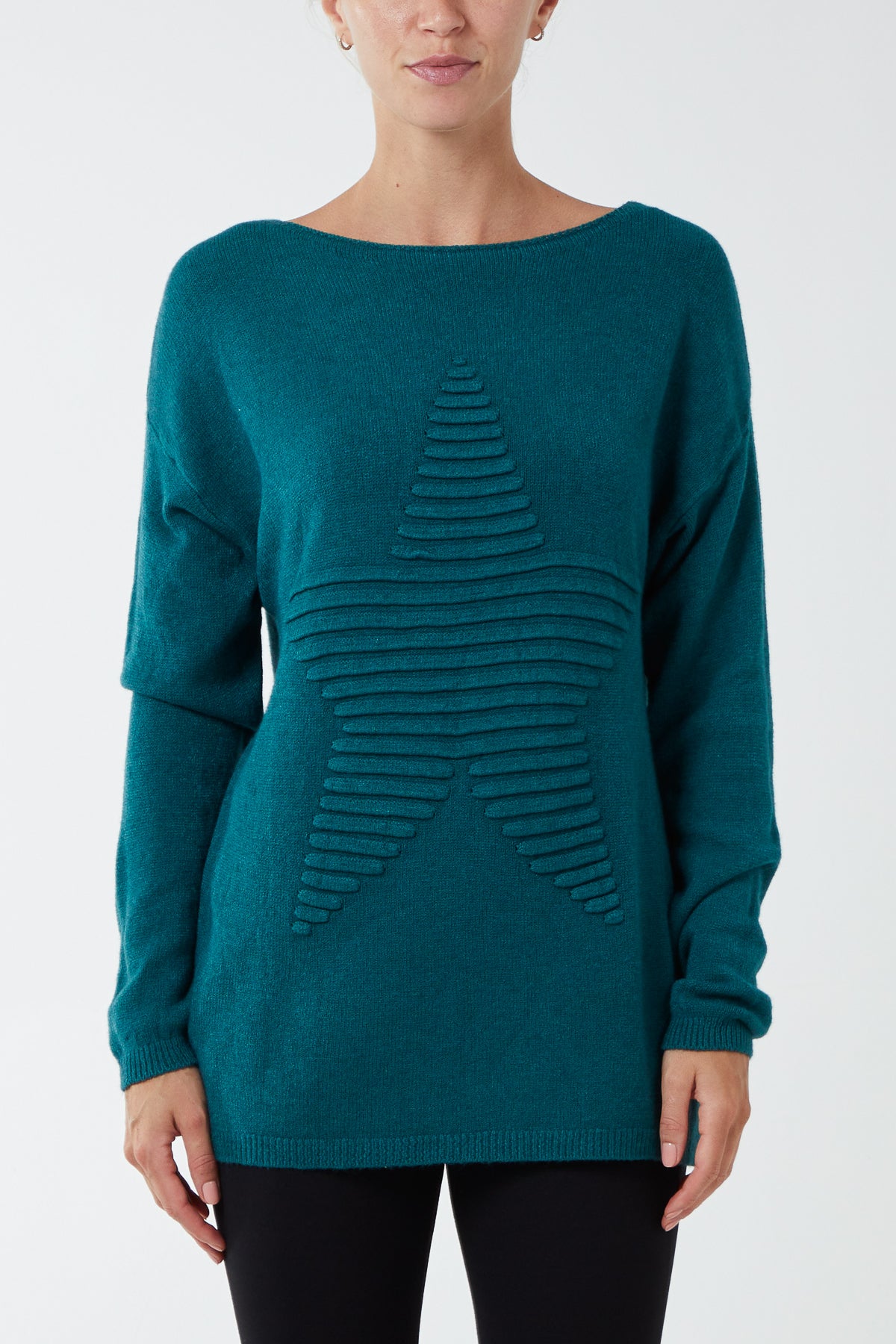 Ribbed Star Jumper
