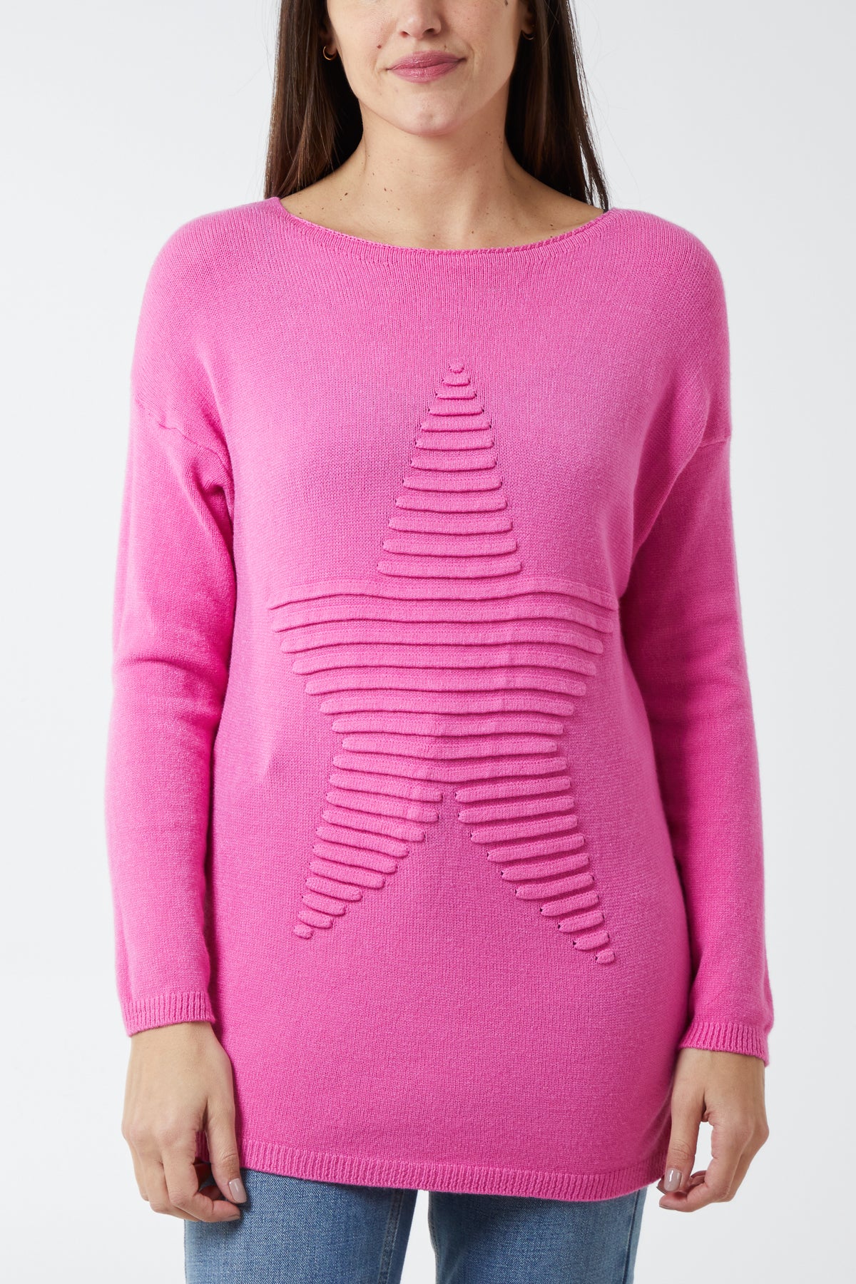 Ribbed Star Jumper