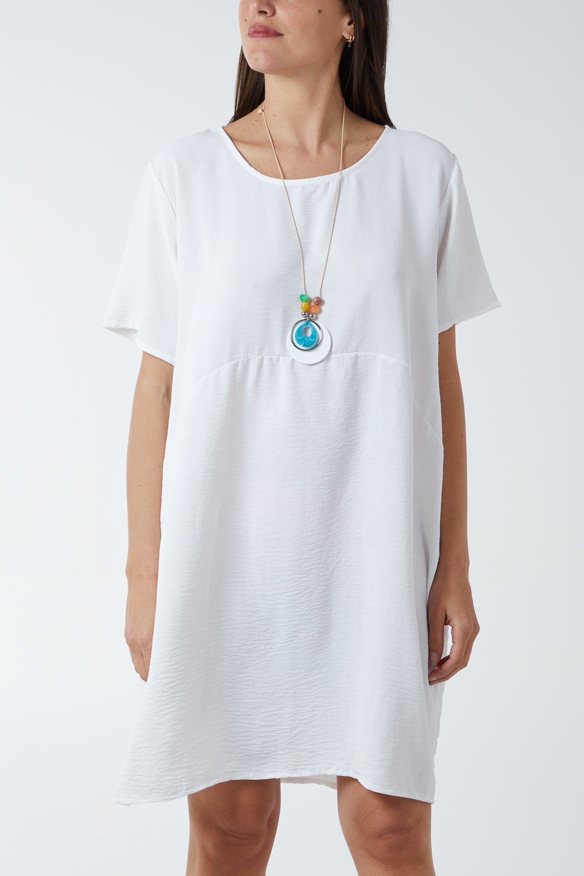 Cocoon Necklace Midi Dress