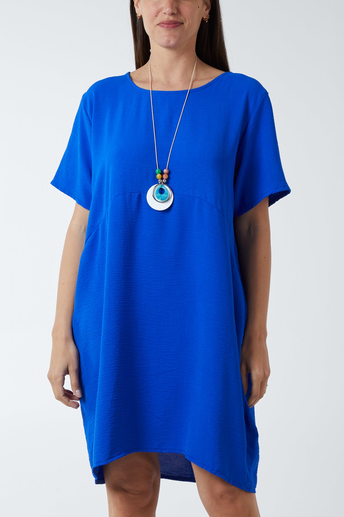 Cocoon Necklace Midi Dress